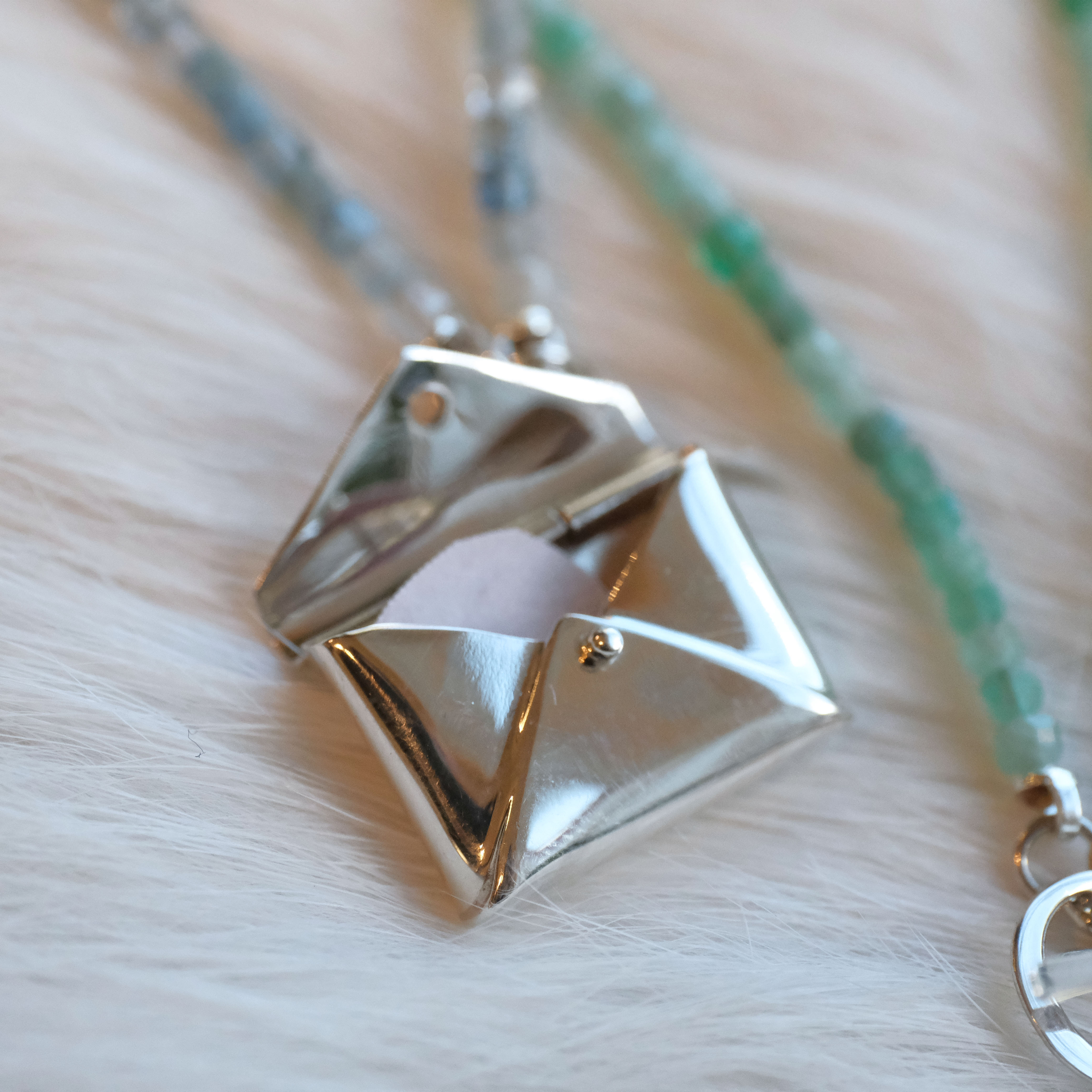Love Letter Aquamarine Necklace