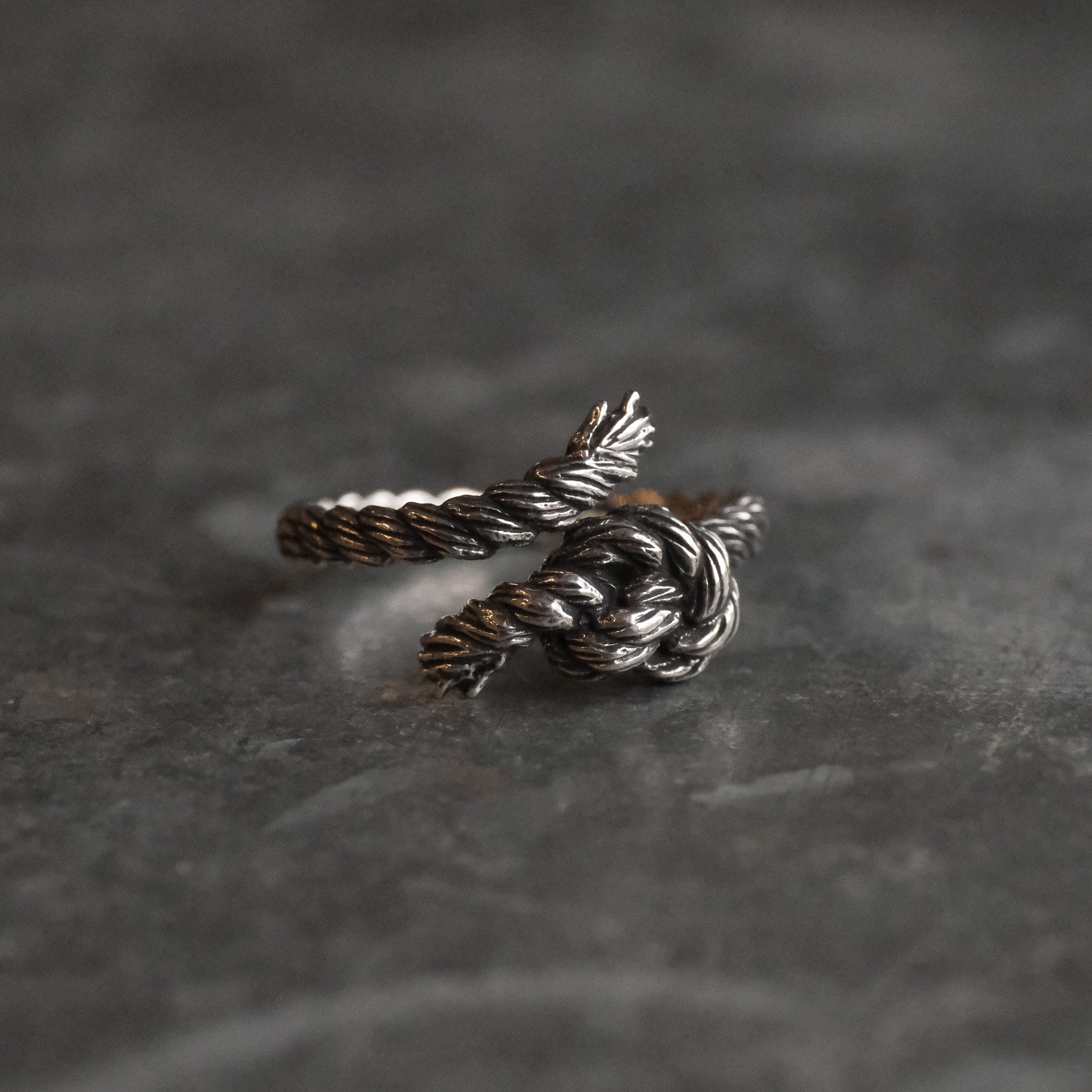 Sterling Knot Ring - Adjustable