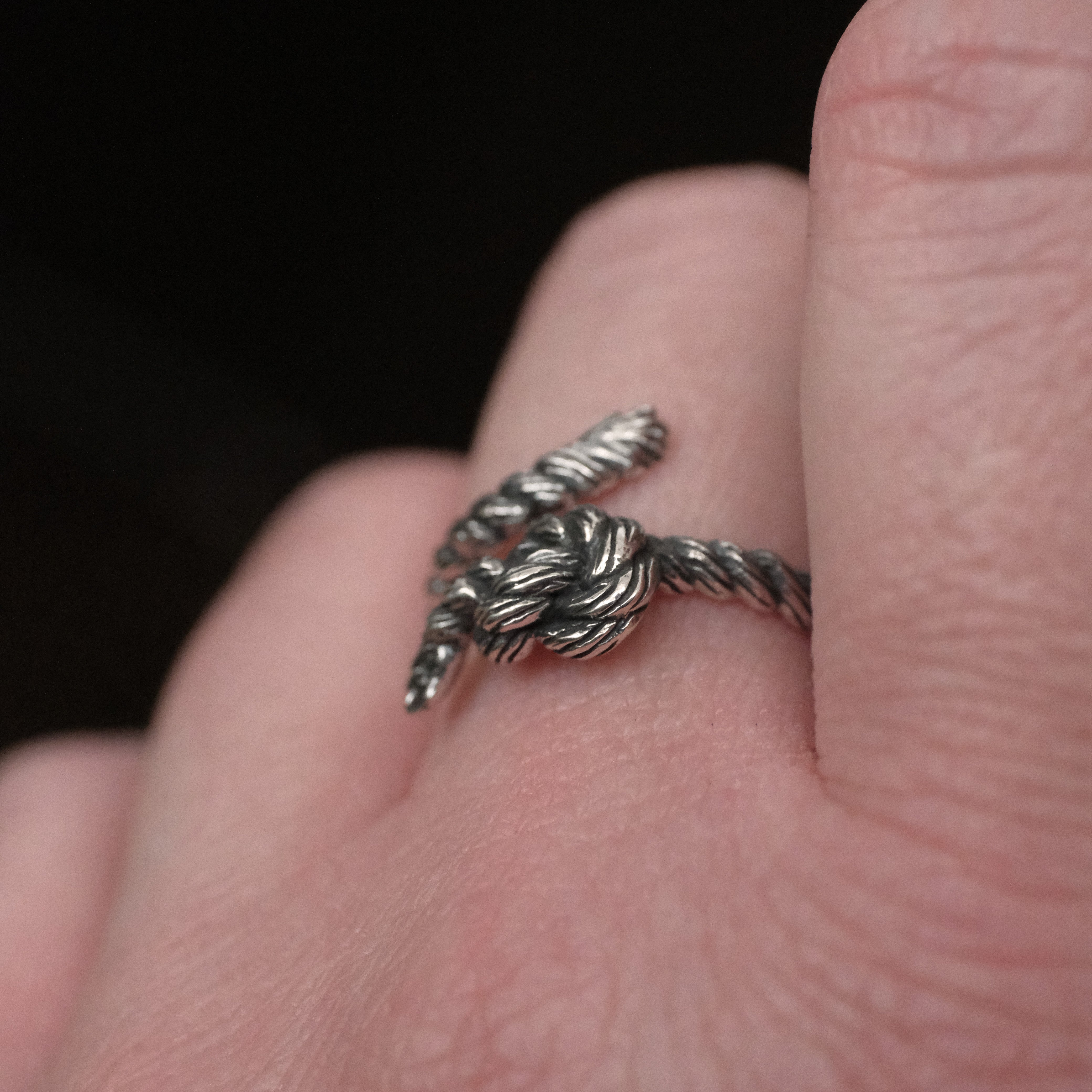 Sterling Knot Ring - Adjustable