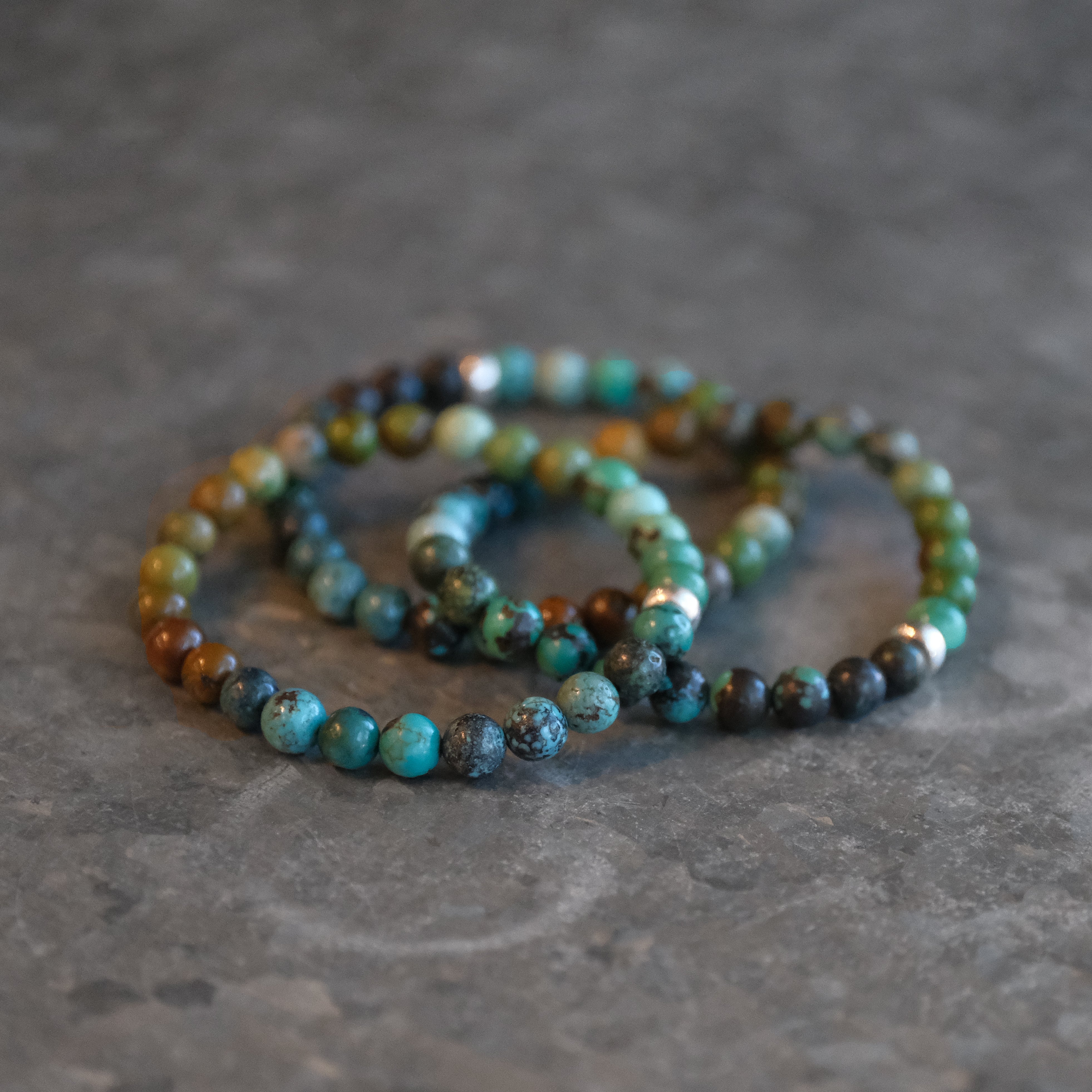 Turquoise + Sterling Ombre Bracelet