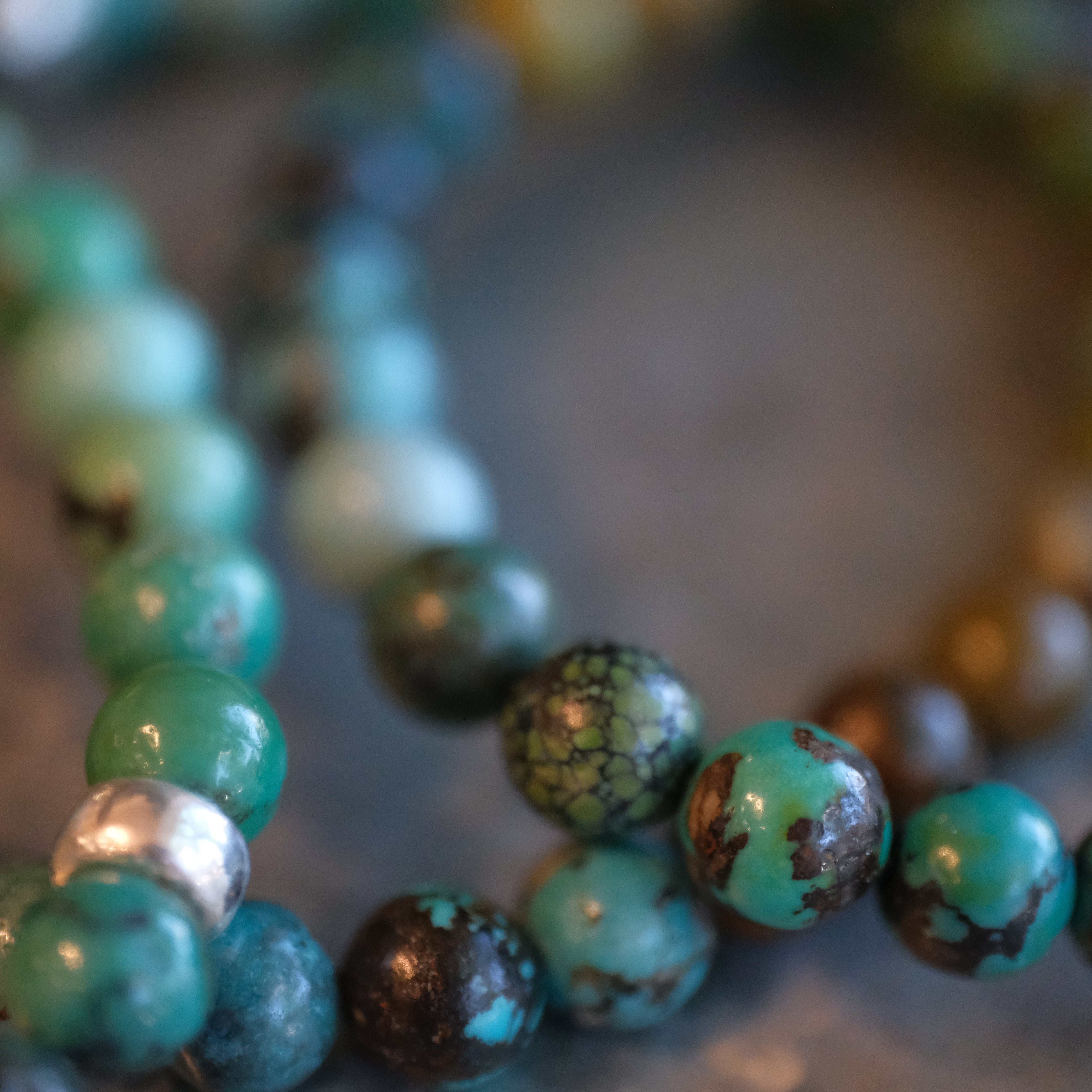 Turquoise + Sterling Ombre Bracelet