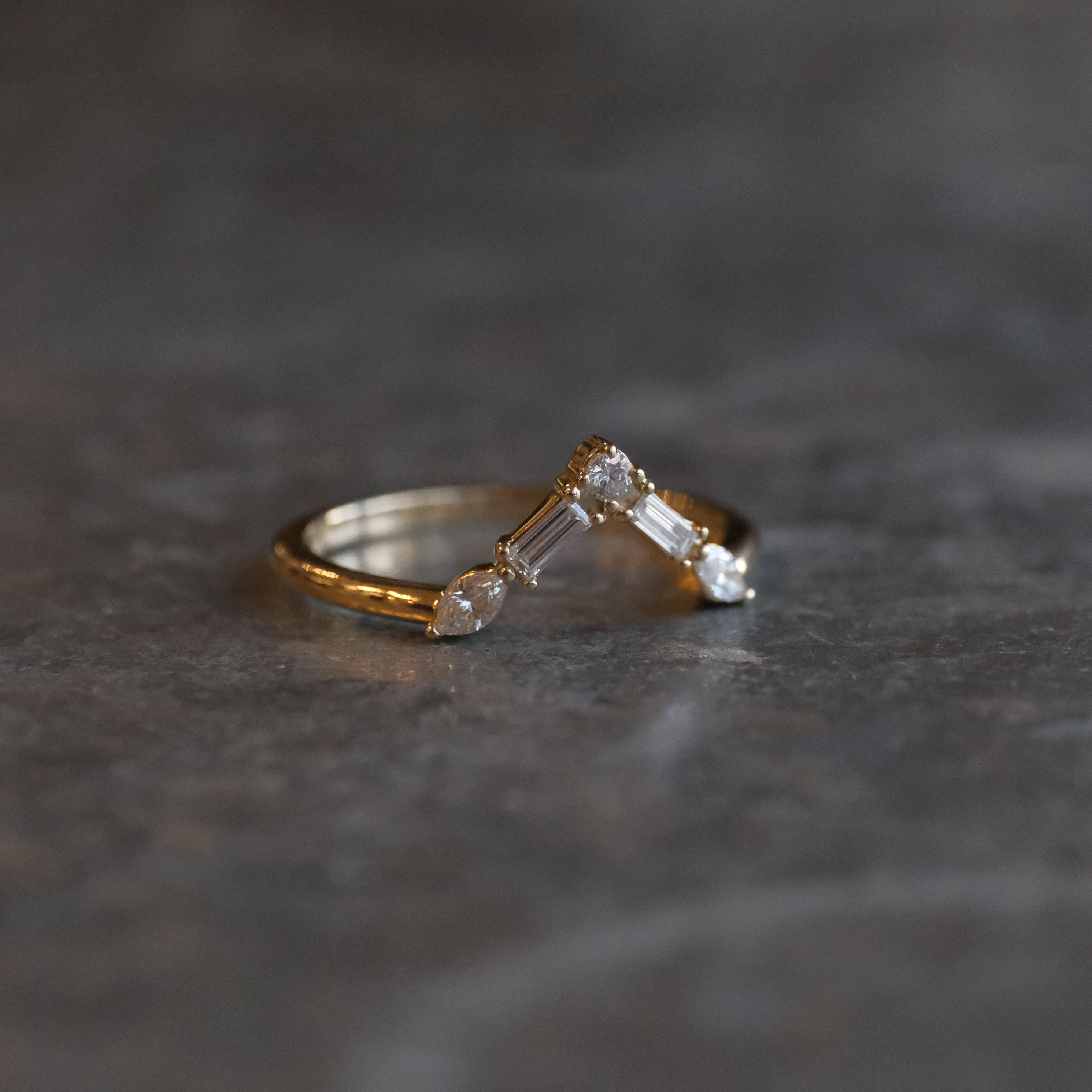 14k + Natural Diamond Valor Ring