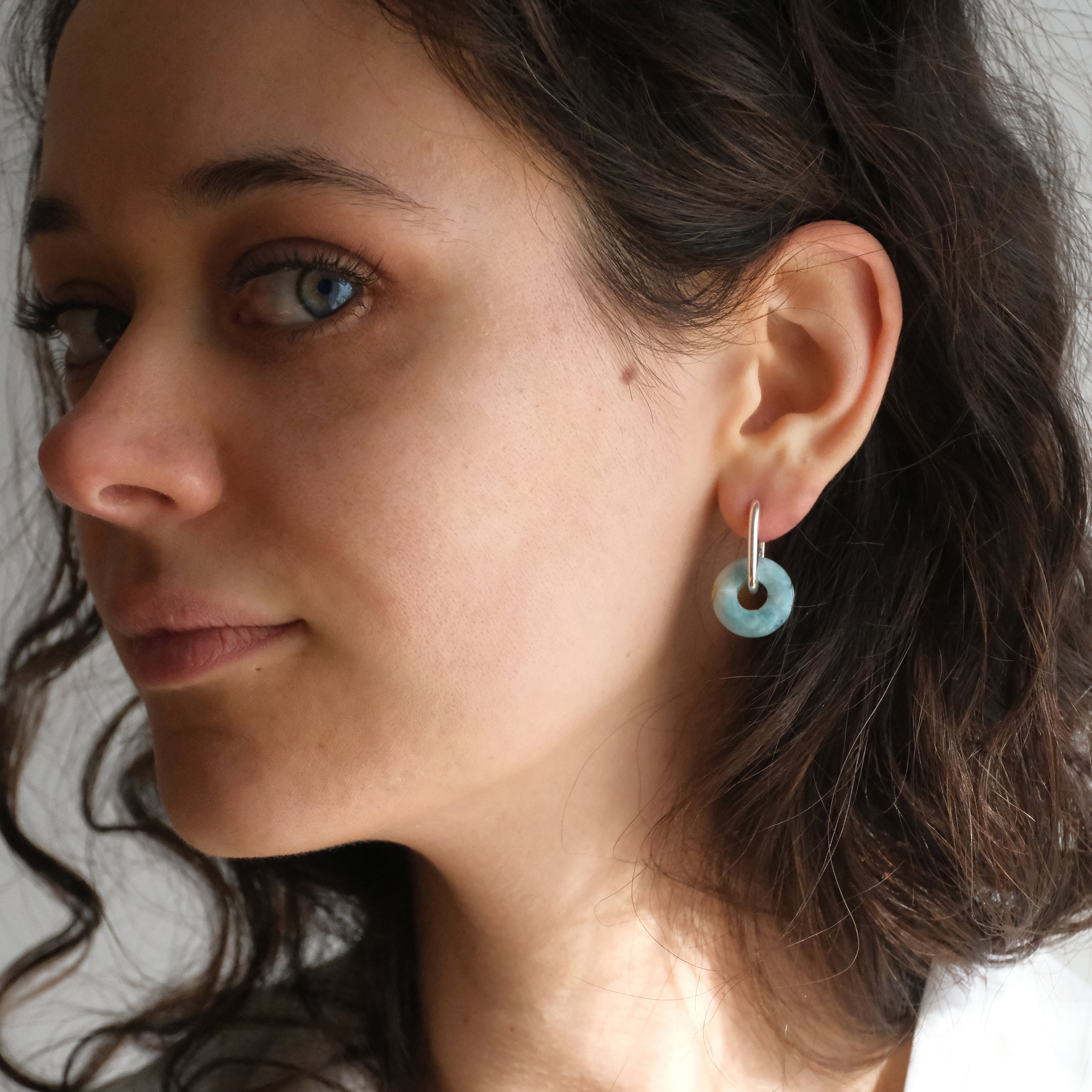 Two-in-One Larimar Oaxaca Earrings