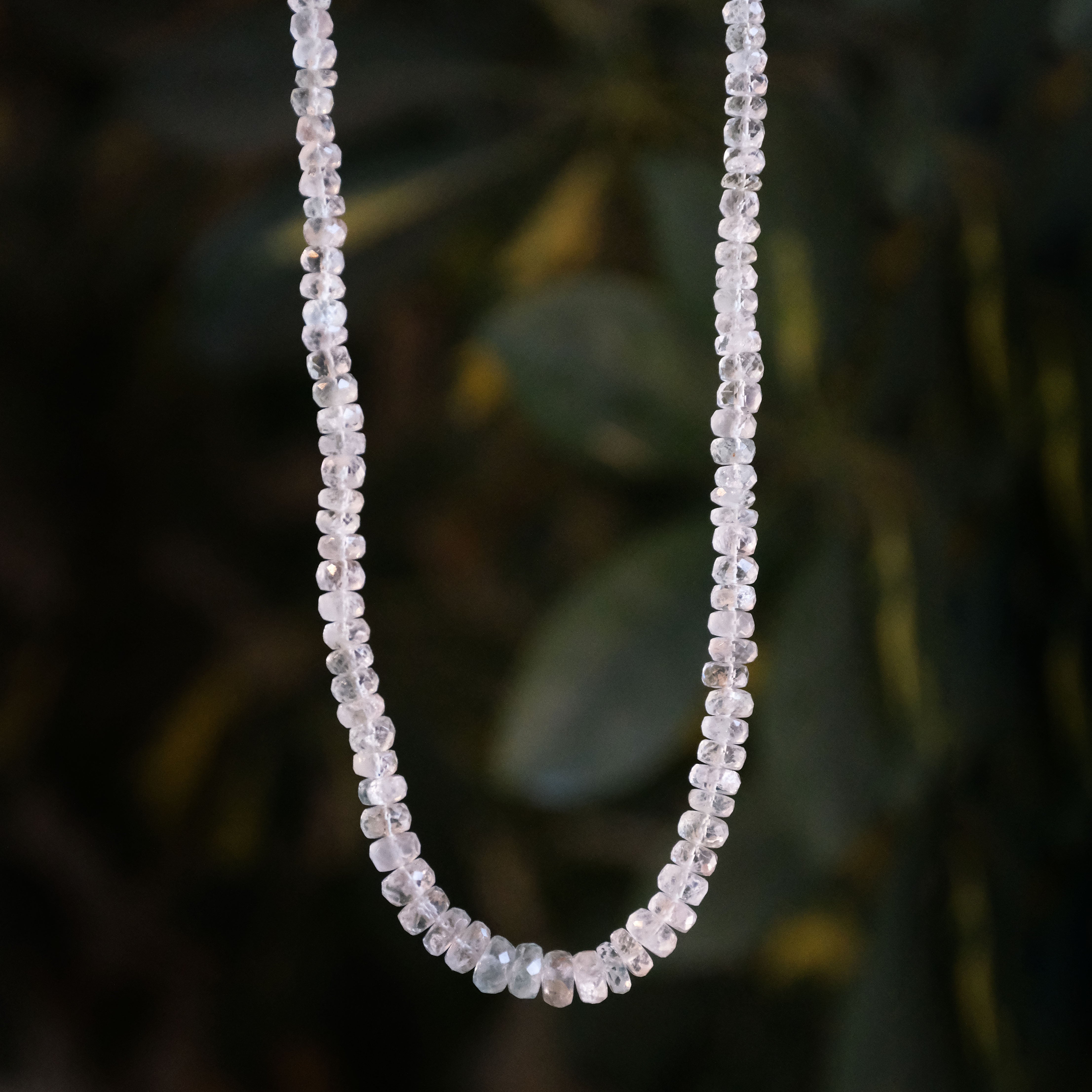 Aquamarine + Sterling Glittering Necklace - One of a Kind