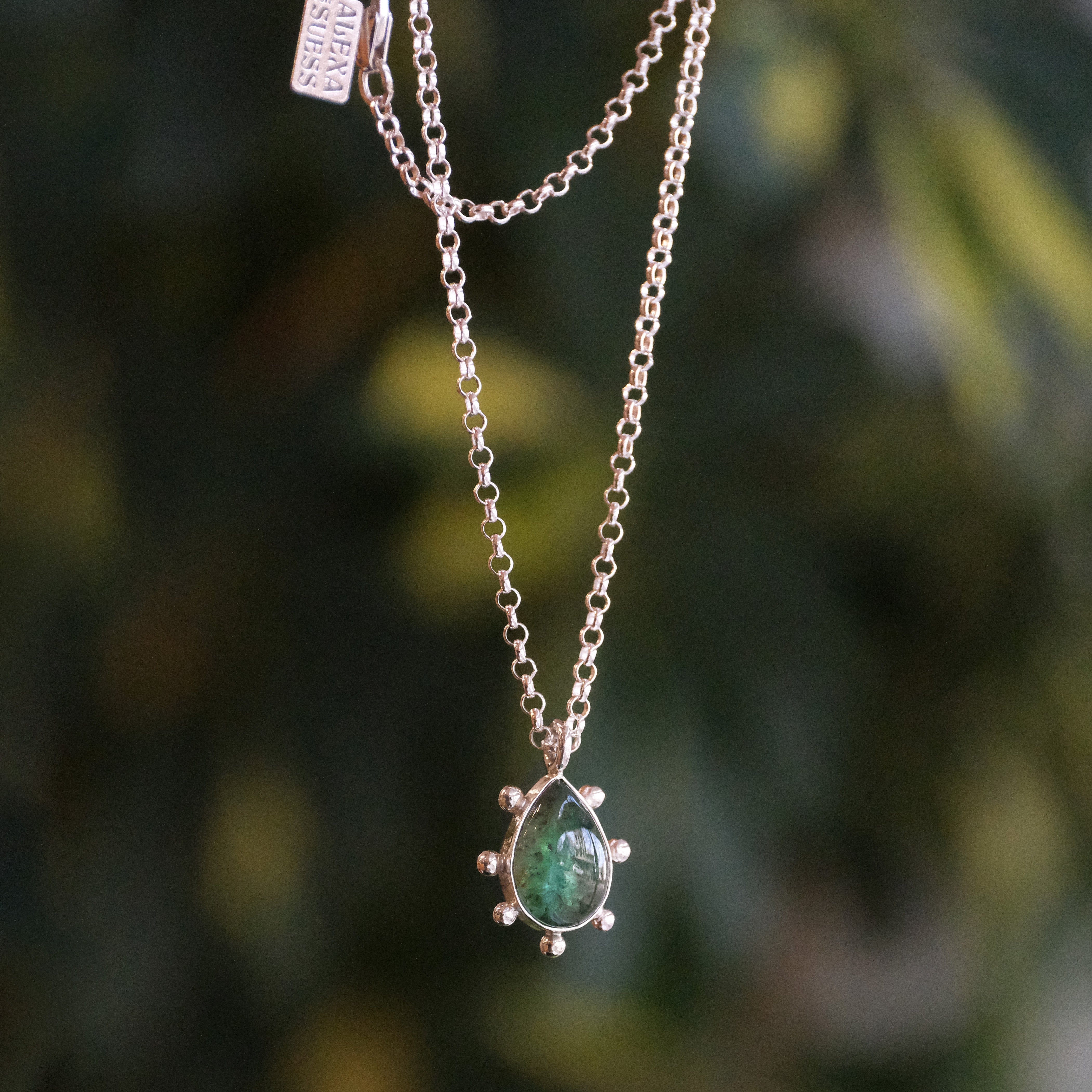 Green Tourmaline Zest Necklace - One of a Kind