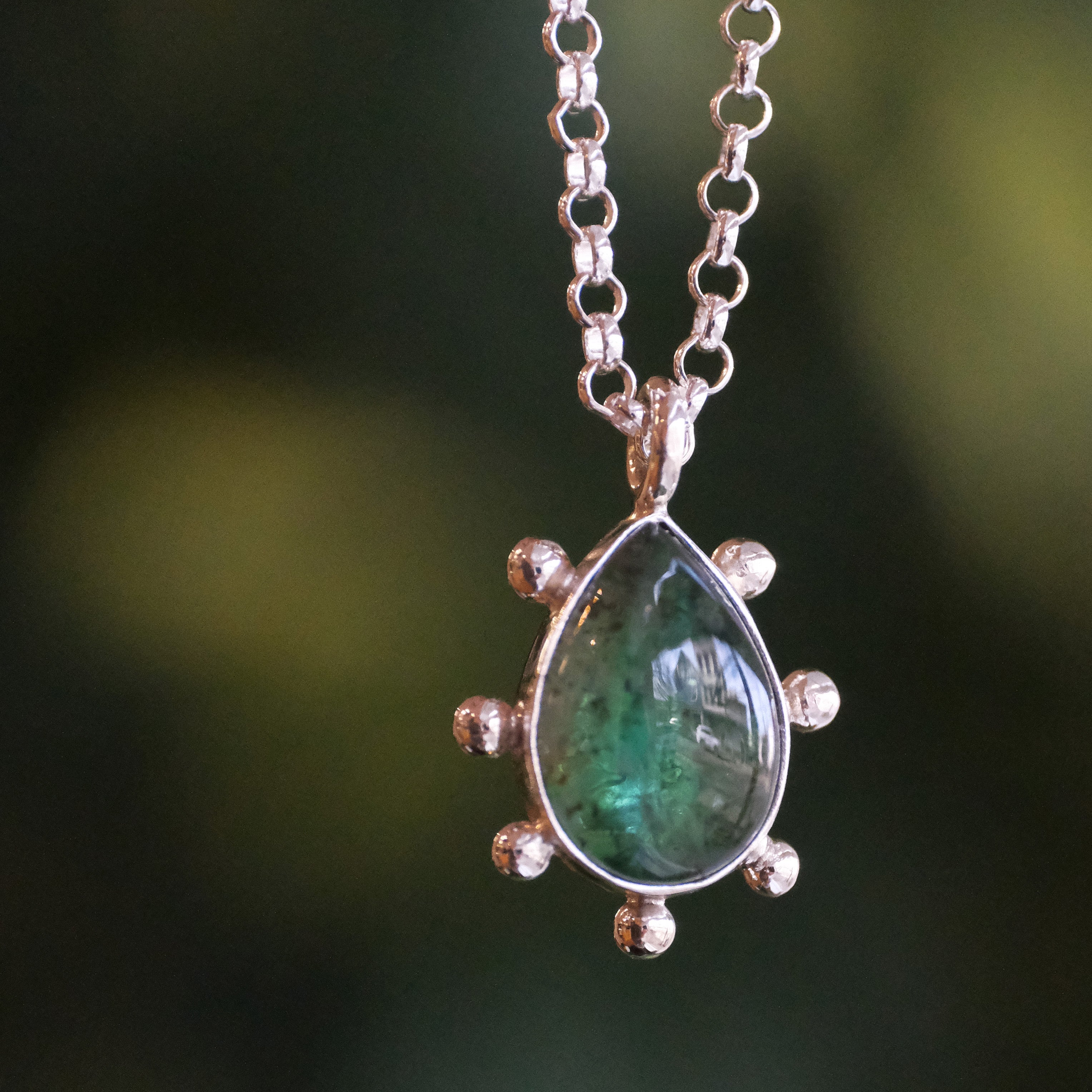 Green Tourmaline Zest Necklace - One of a Kind