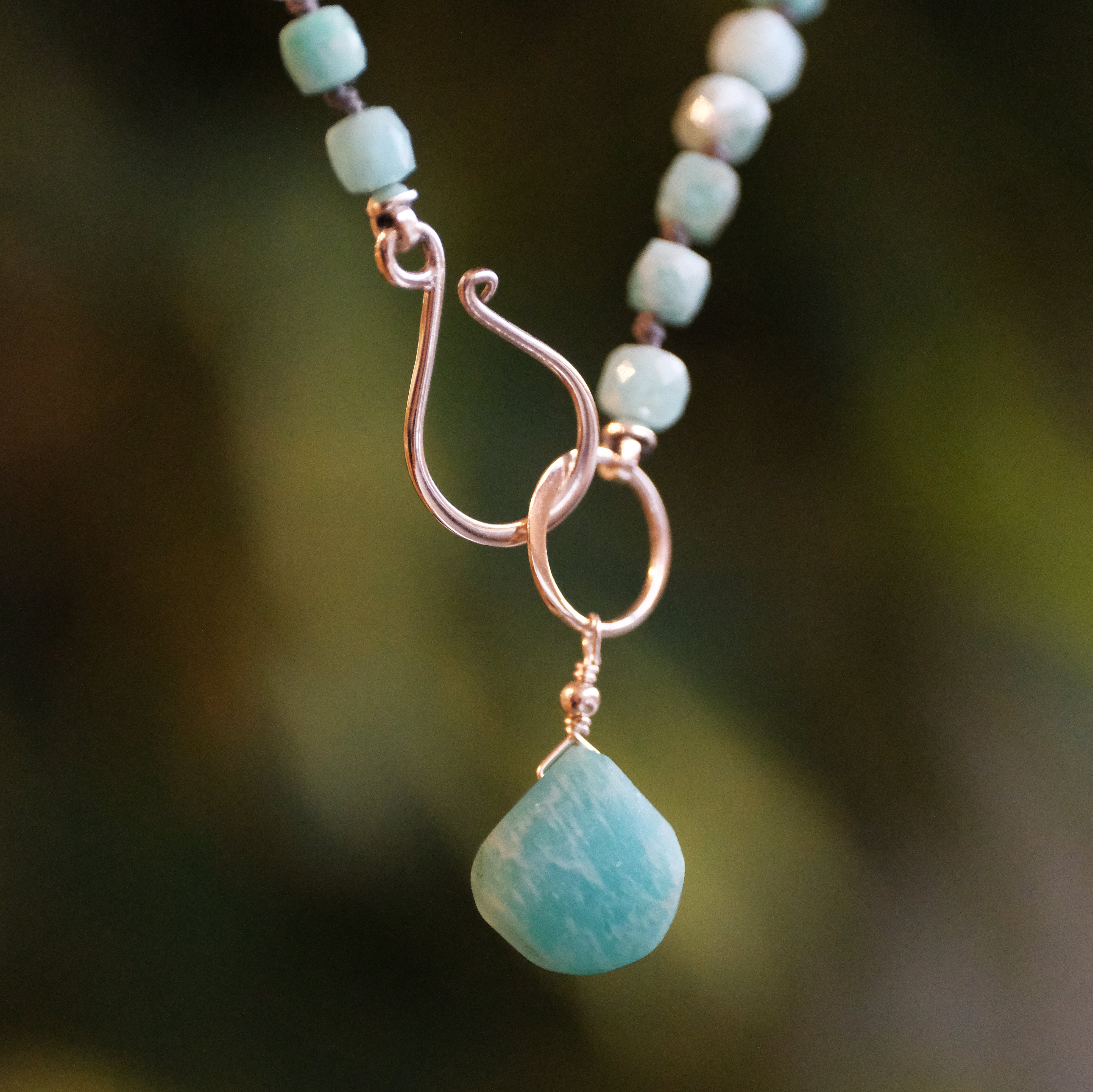 Blue Brick Road Amazonite Necklace
