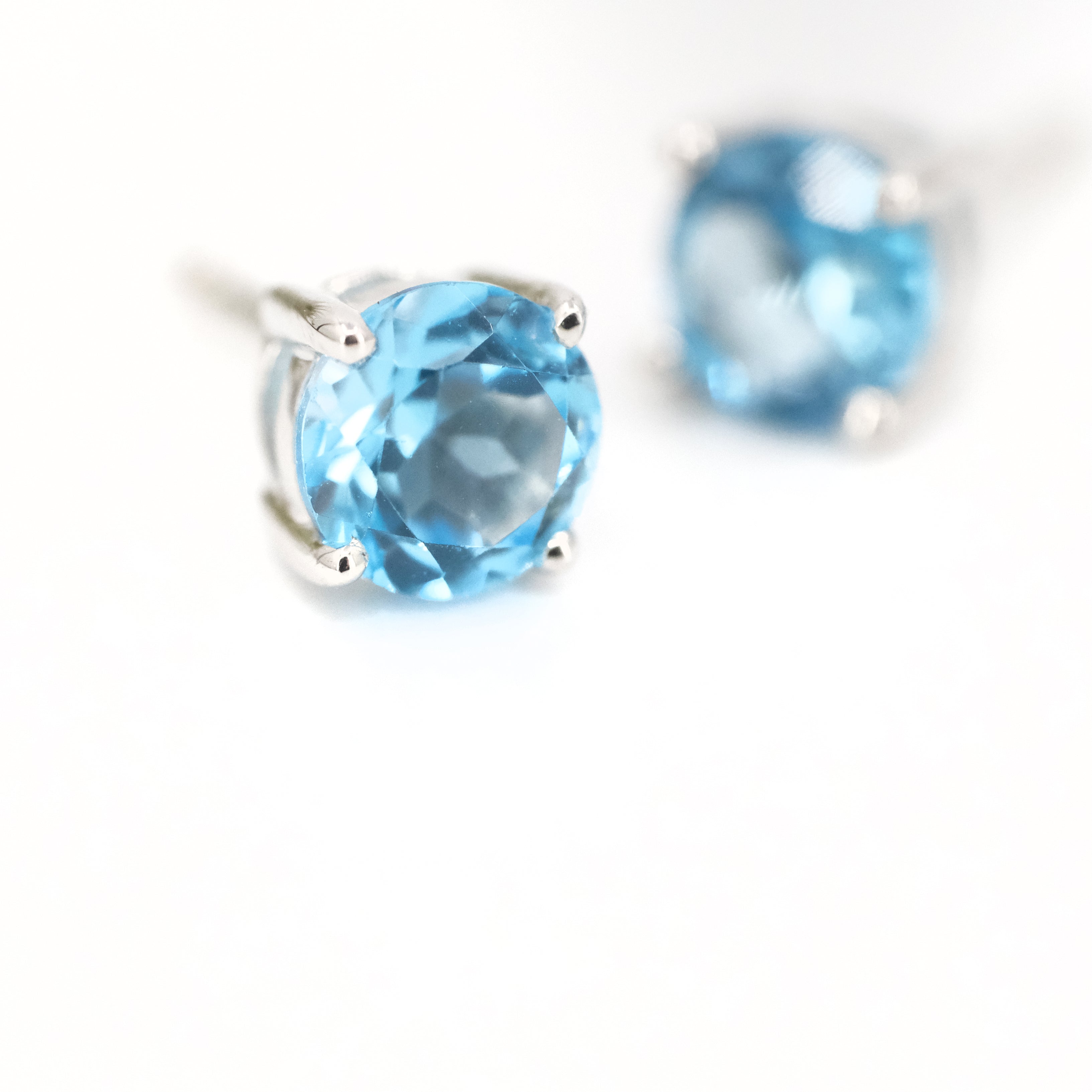 Blue Topaz Essential Stud Earrings