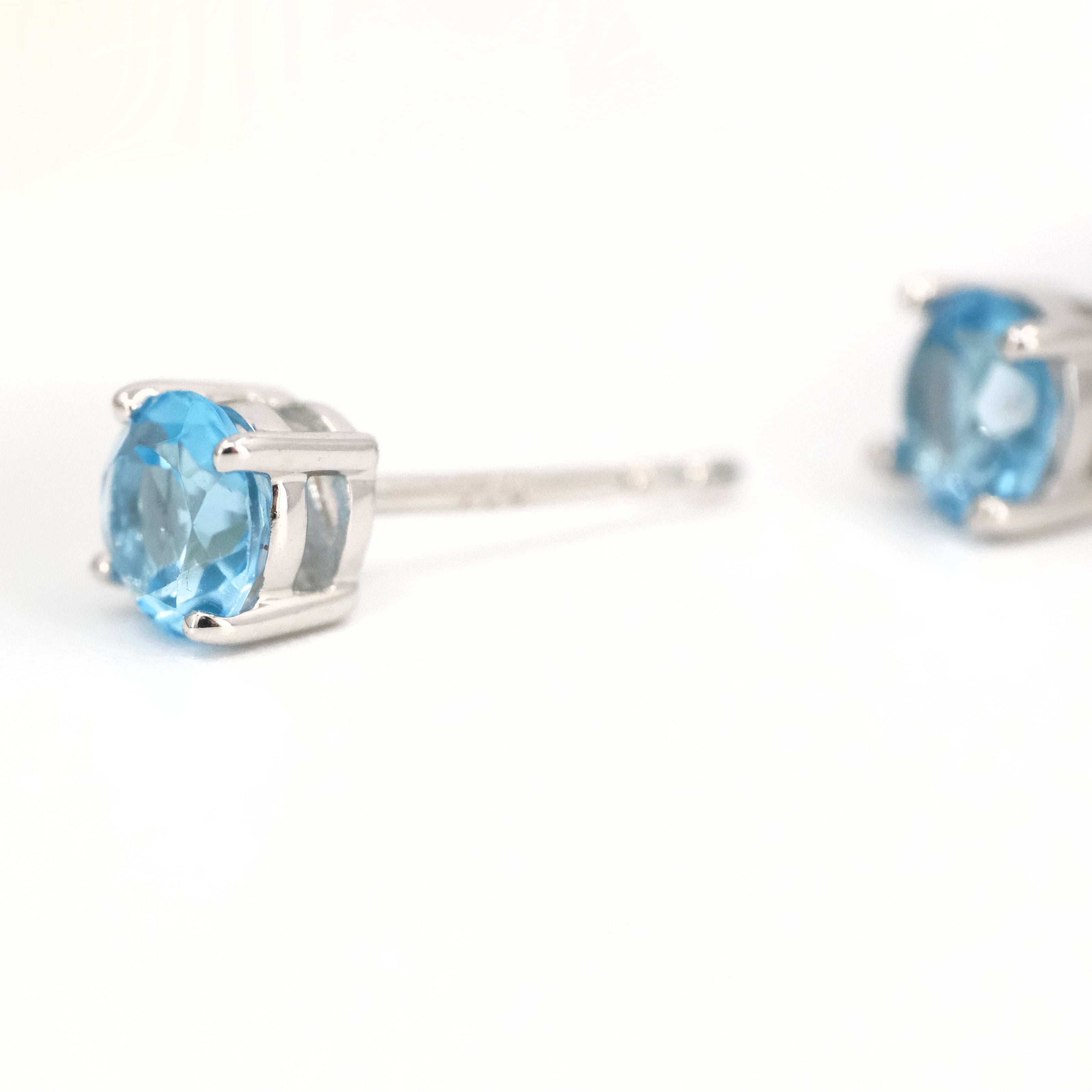 Blue Topaz Essential Stud Earrings