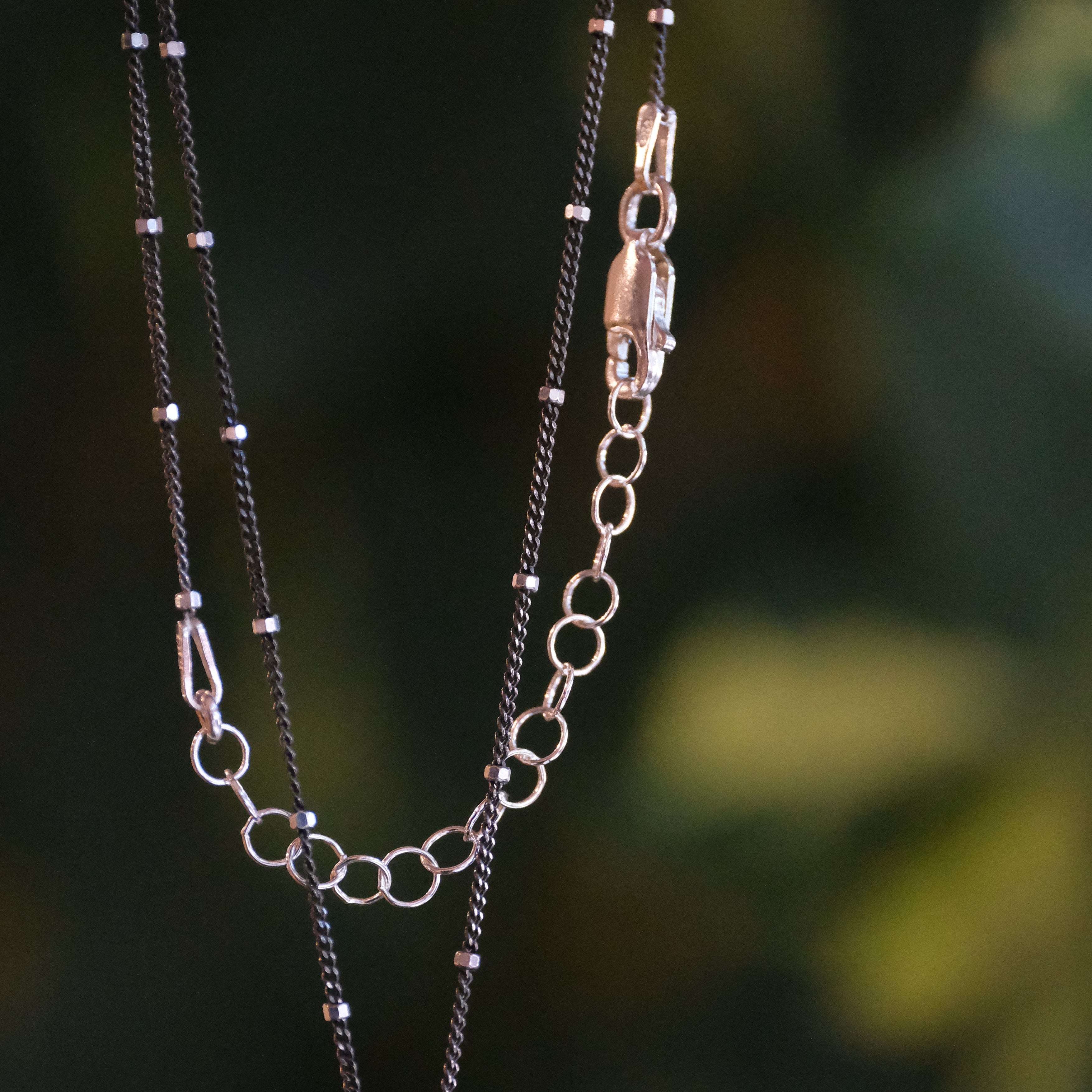 Aquaprase + Sterling Galileo Necklace - One of a Kind