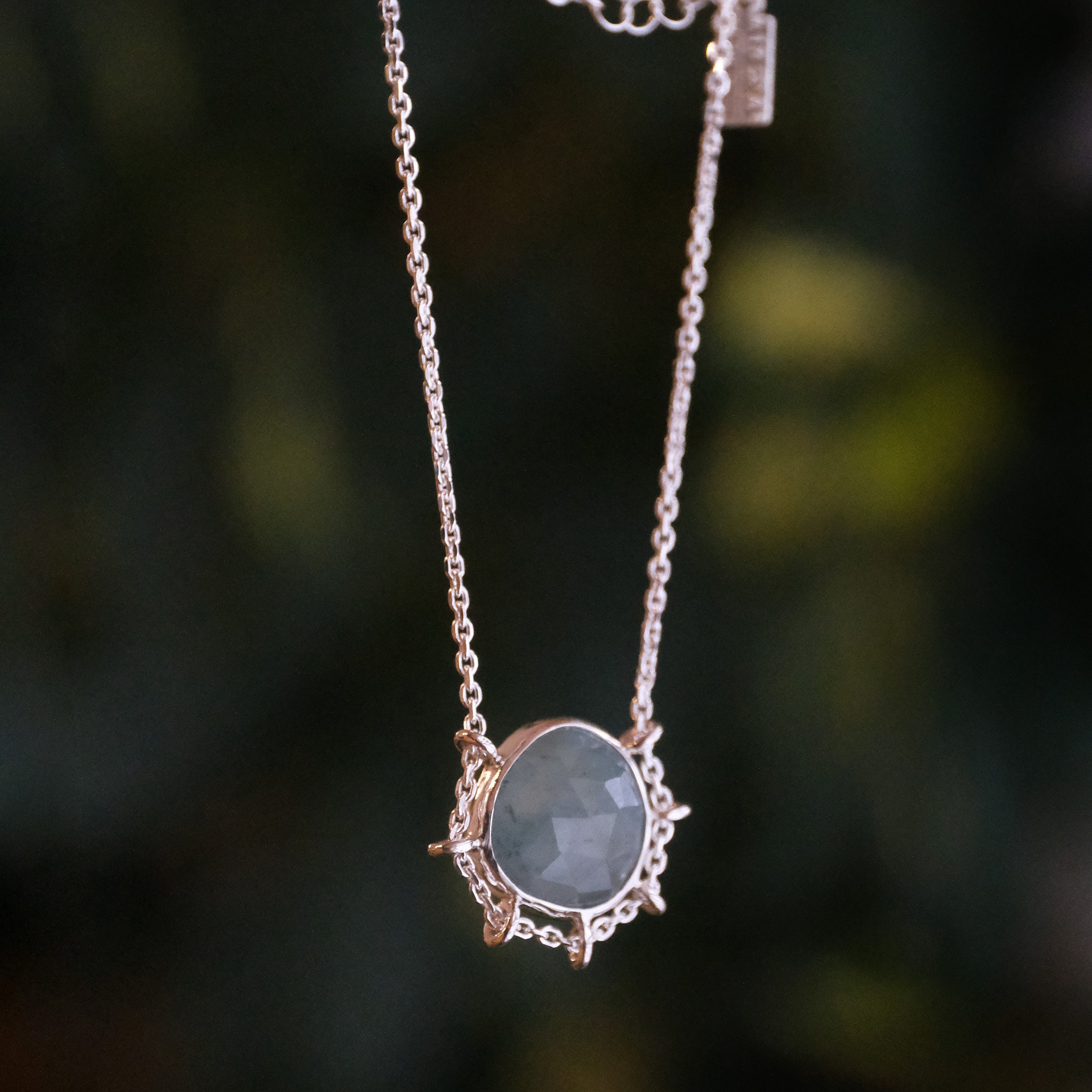 Aquamarine Path Necklace - One of a Kind