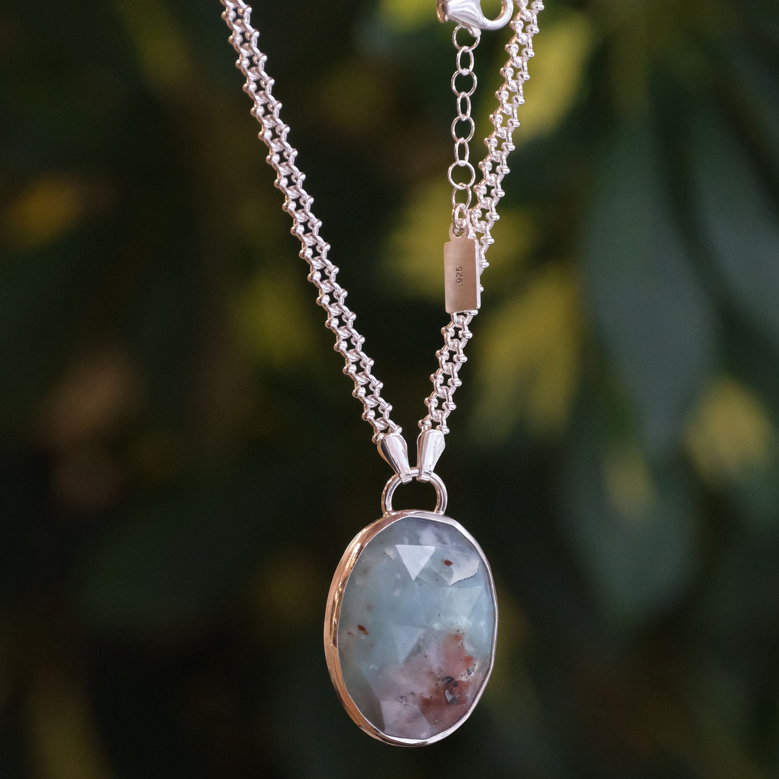 Aqua Chrysoprase Coral Reef Necklace - One of a Kind