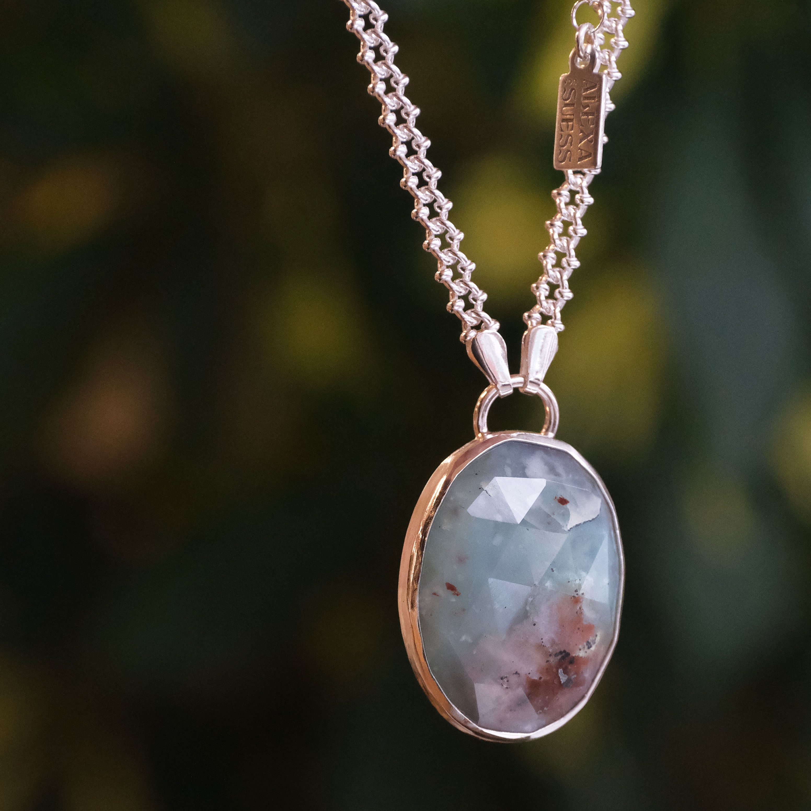 Aqua Chrysoprase Coral Reef Necklace - One of a Kind