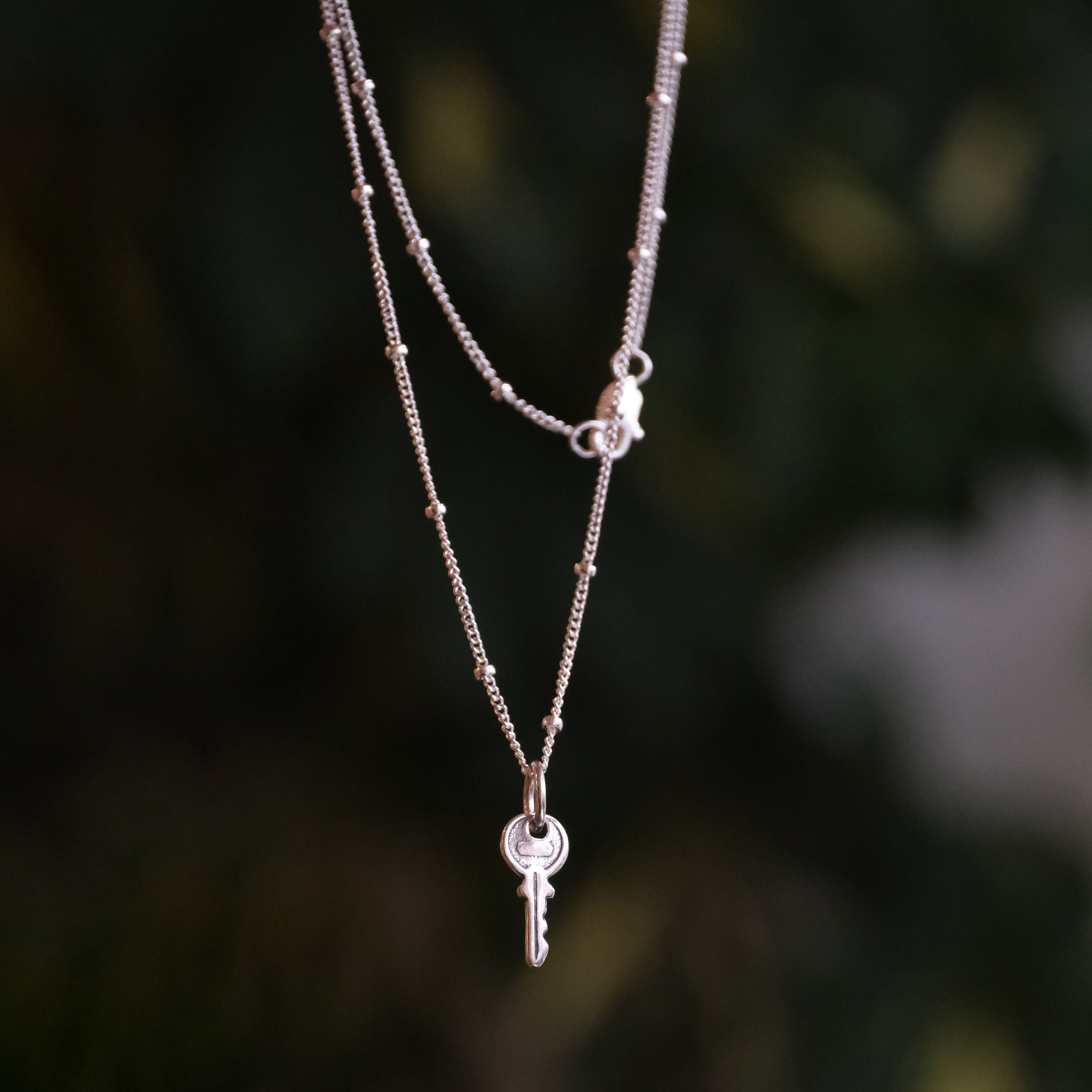 Safe Keeping Tiny Key Necklace