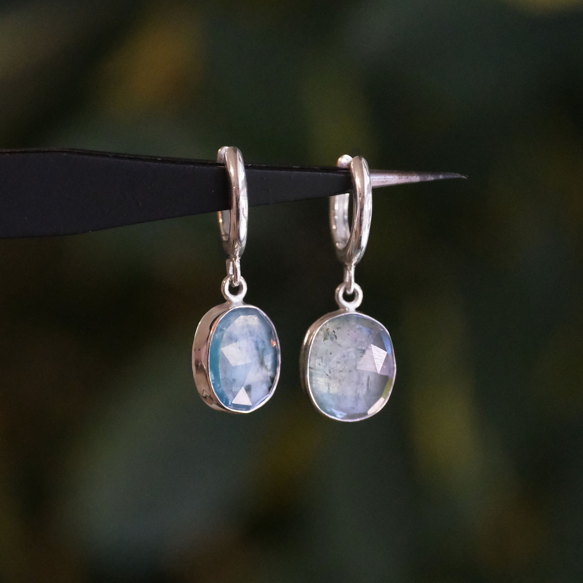 Kyanite + Sterling Dockside Huggers - One of a Kind