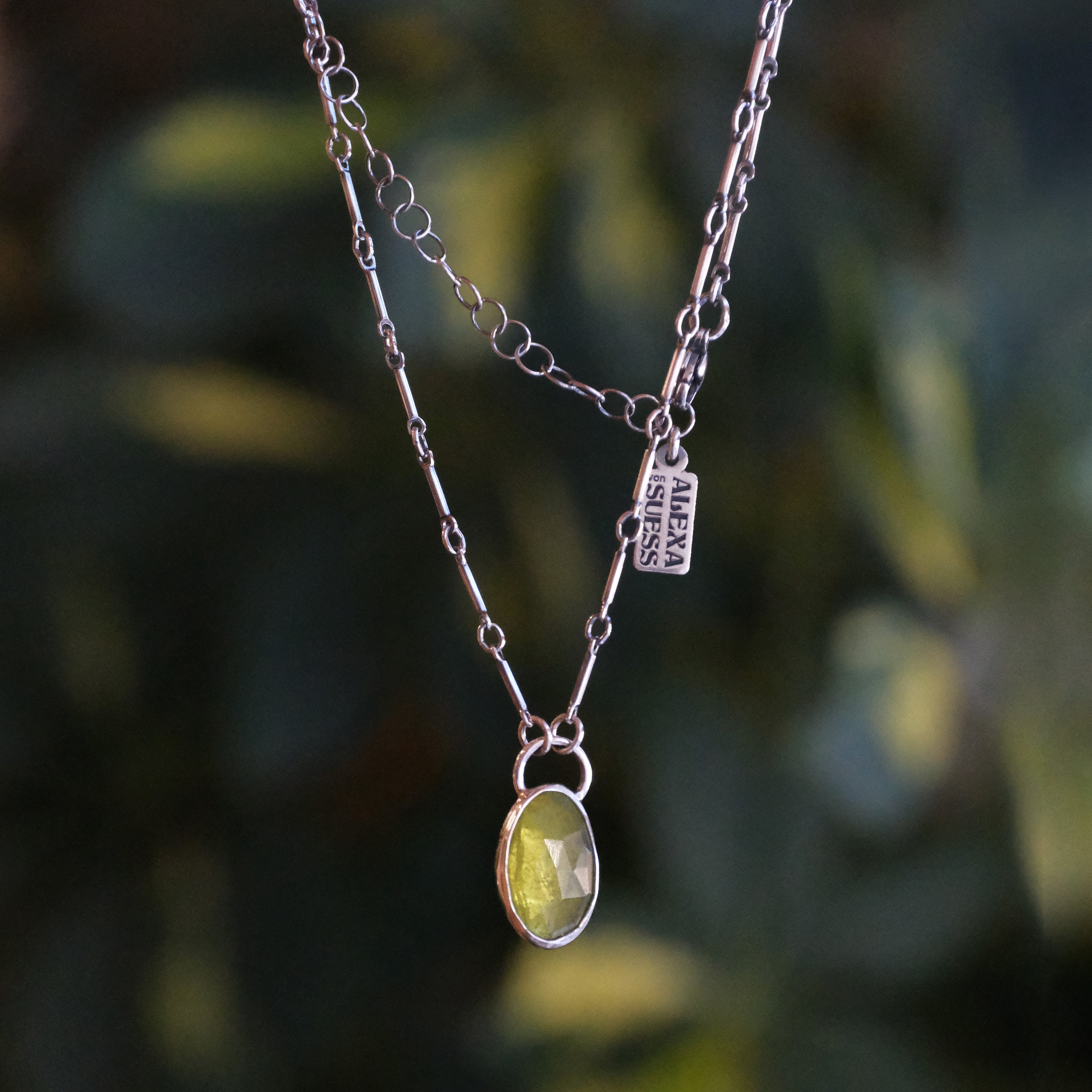 Vesuvianite + Sterling Largo Necklace - One of a Kind