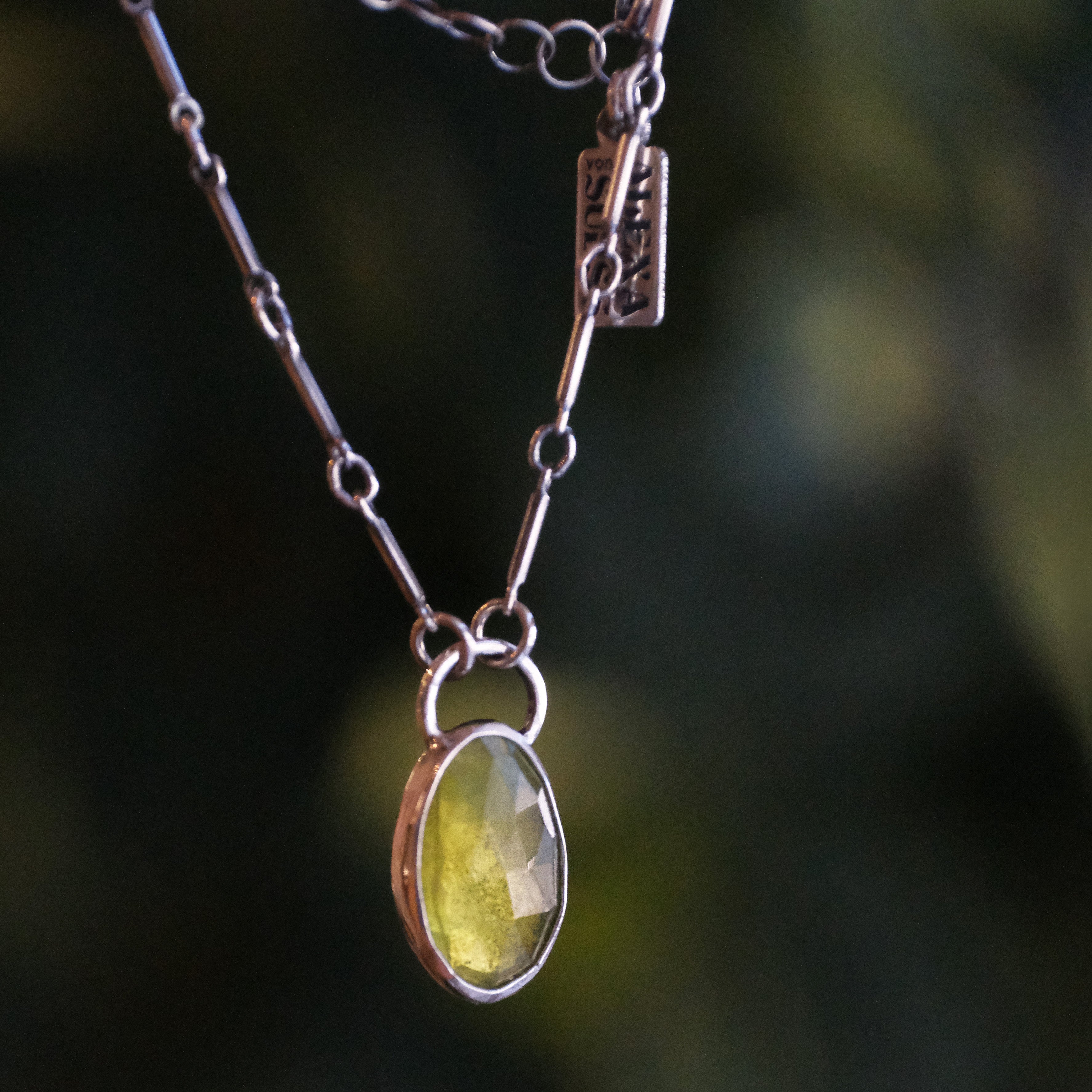 Vesuvianite + Sterling Largo Necklace - One of a Kind