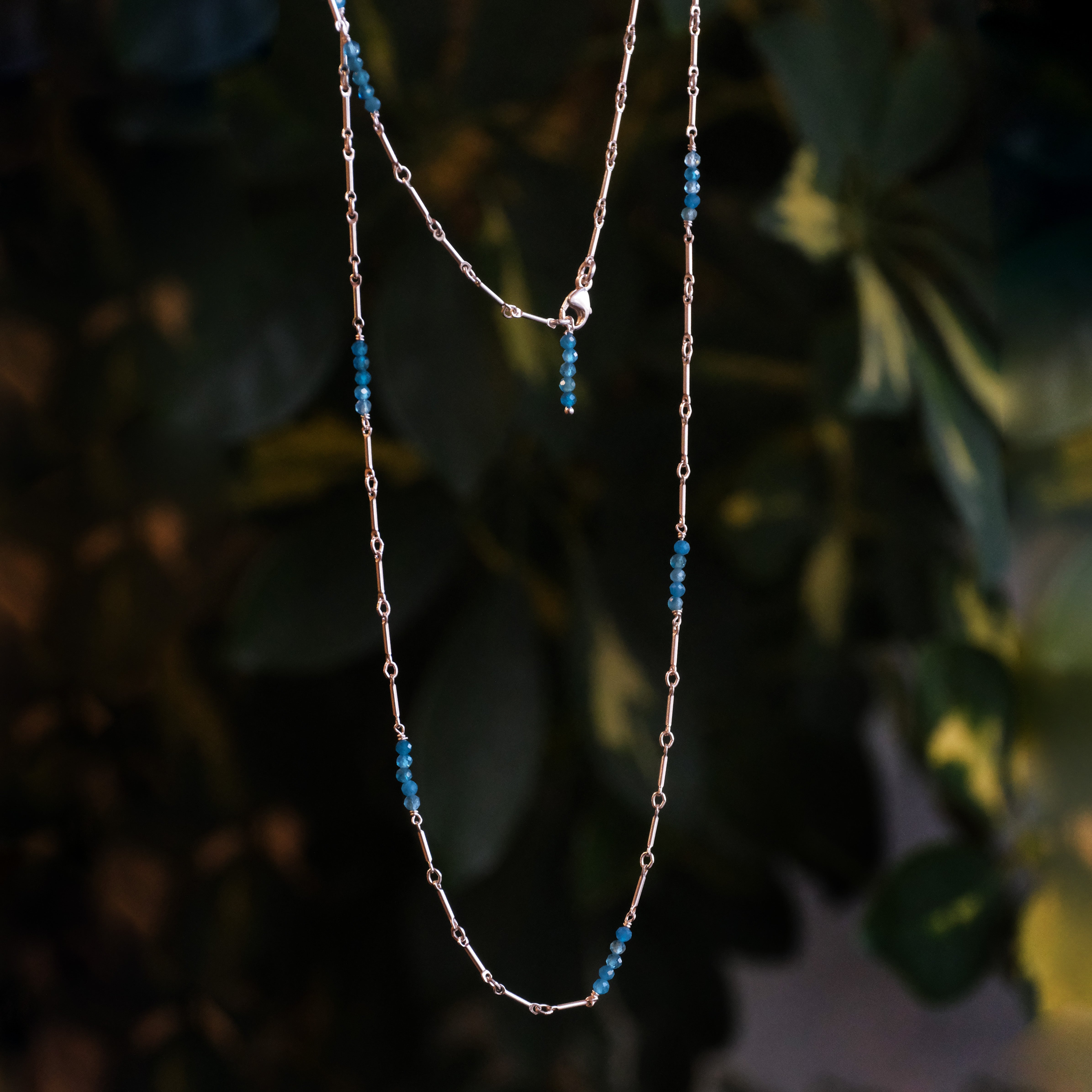 Astrid Apatite + Sterling Necklace