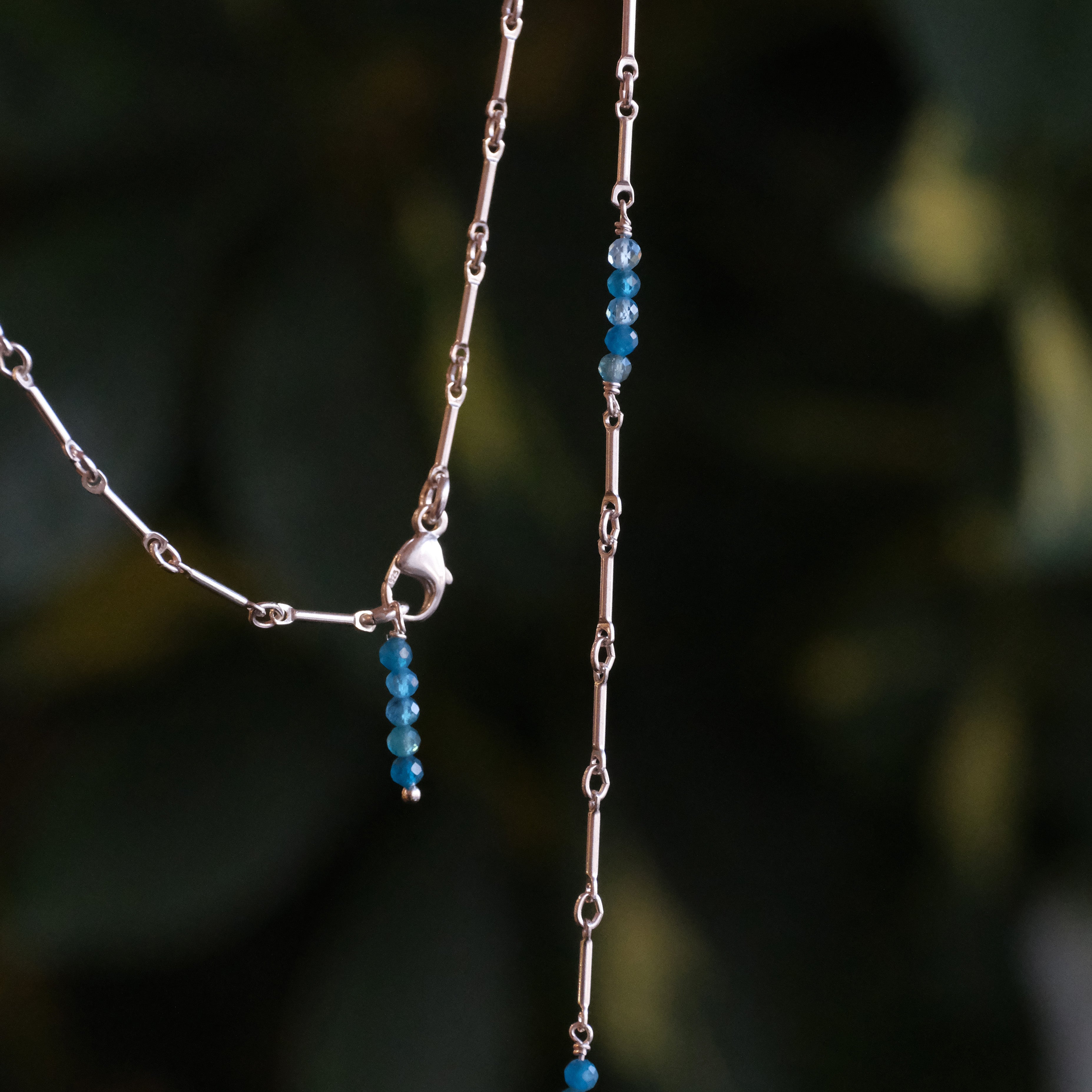 Astrid Apatite + Sterling Necklace