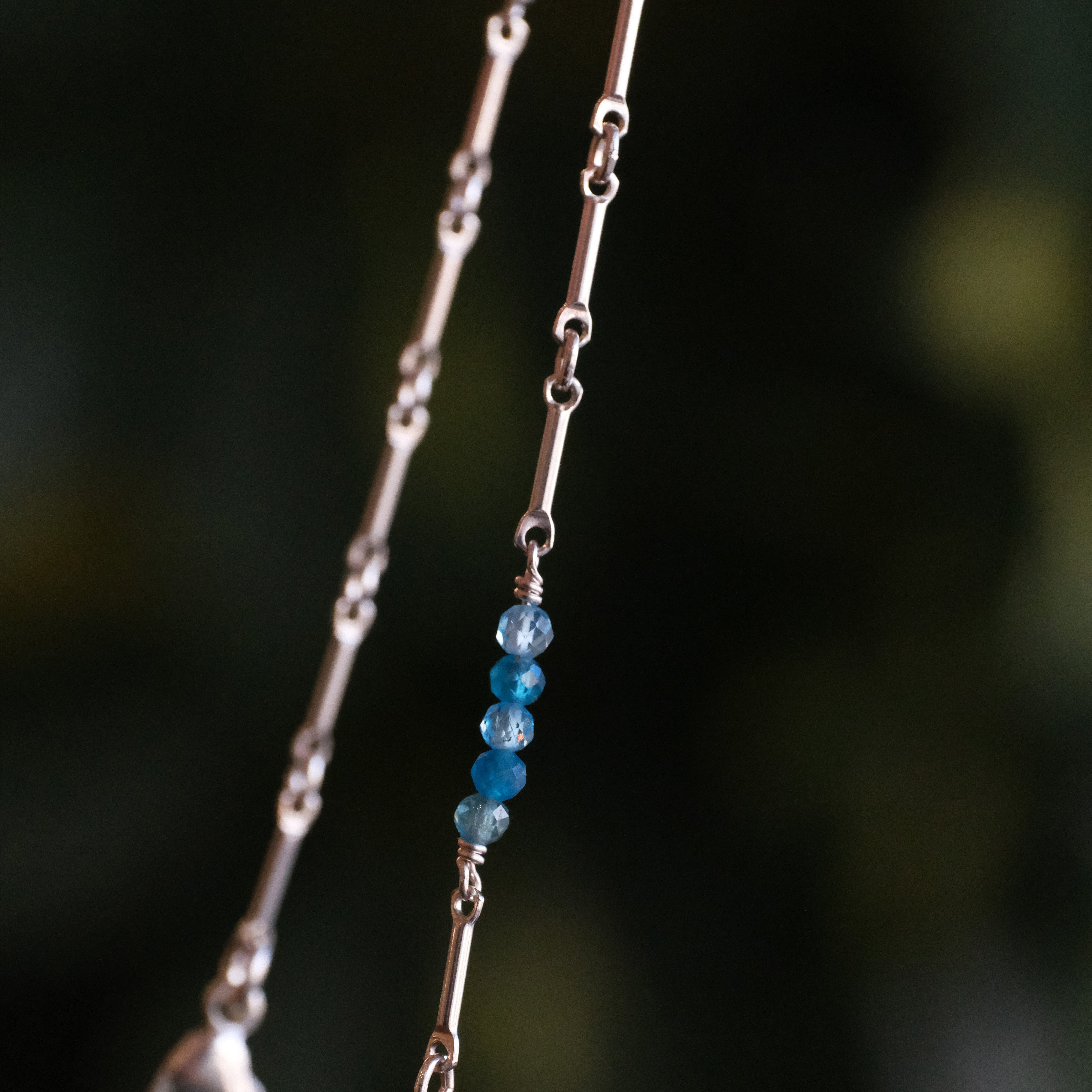 Astrid Apatite + Sterling Necklace