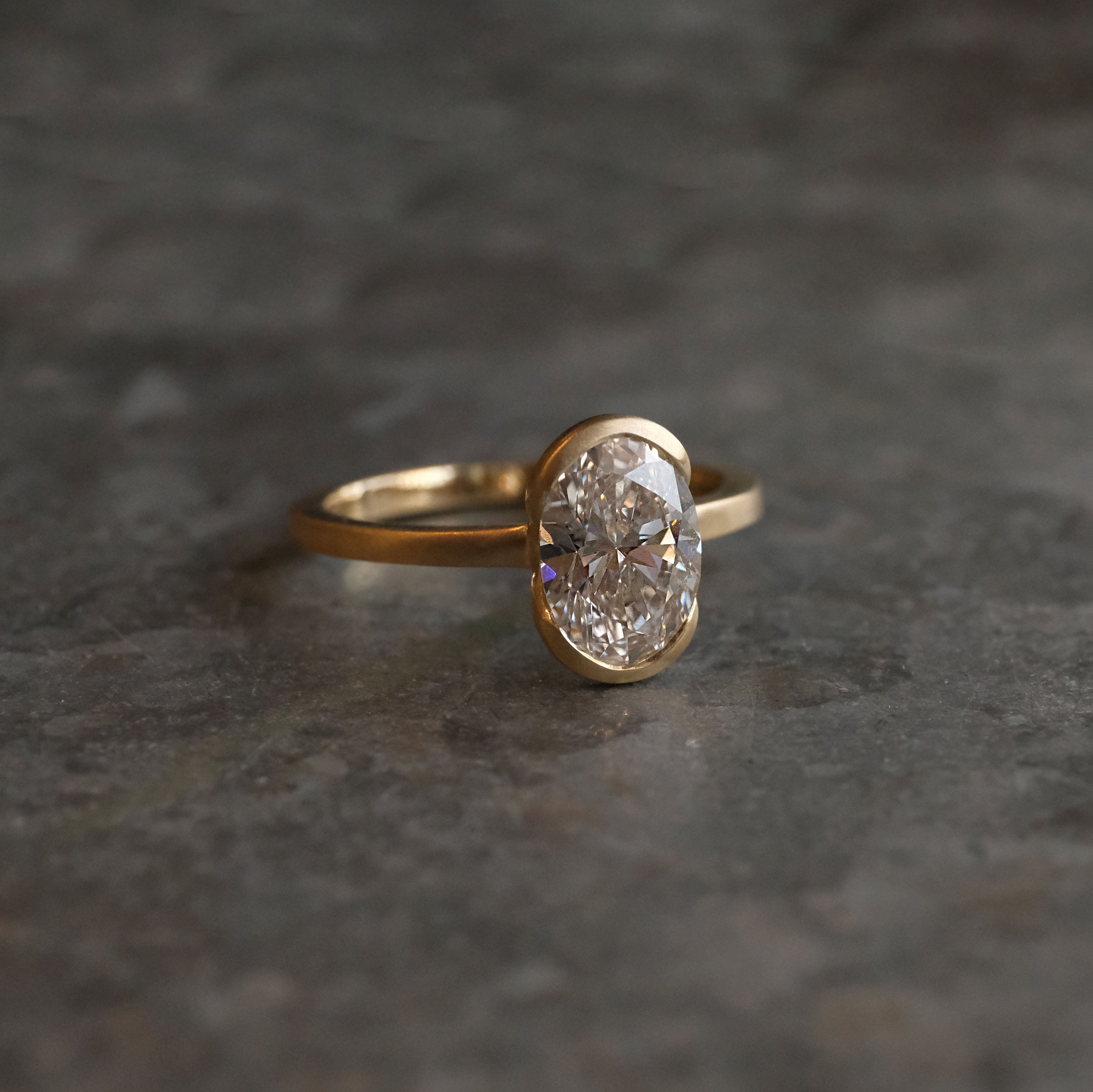 14k + Lab Diamond Sybara Ring