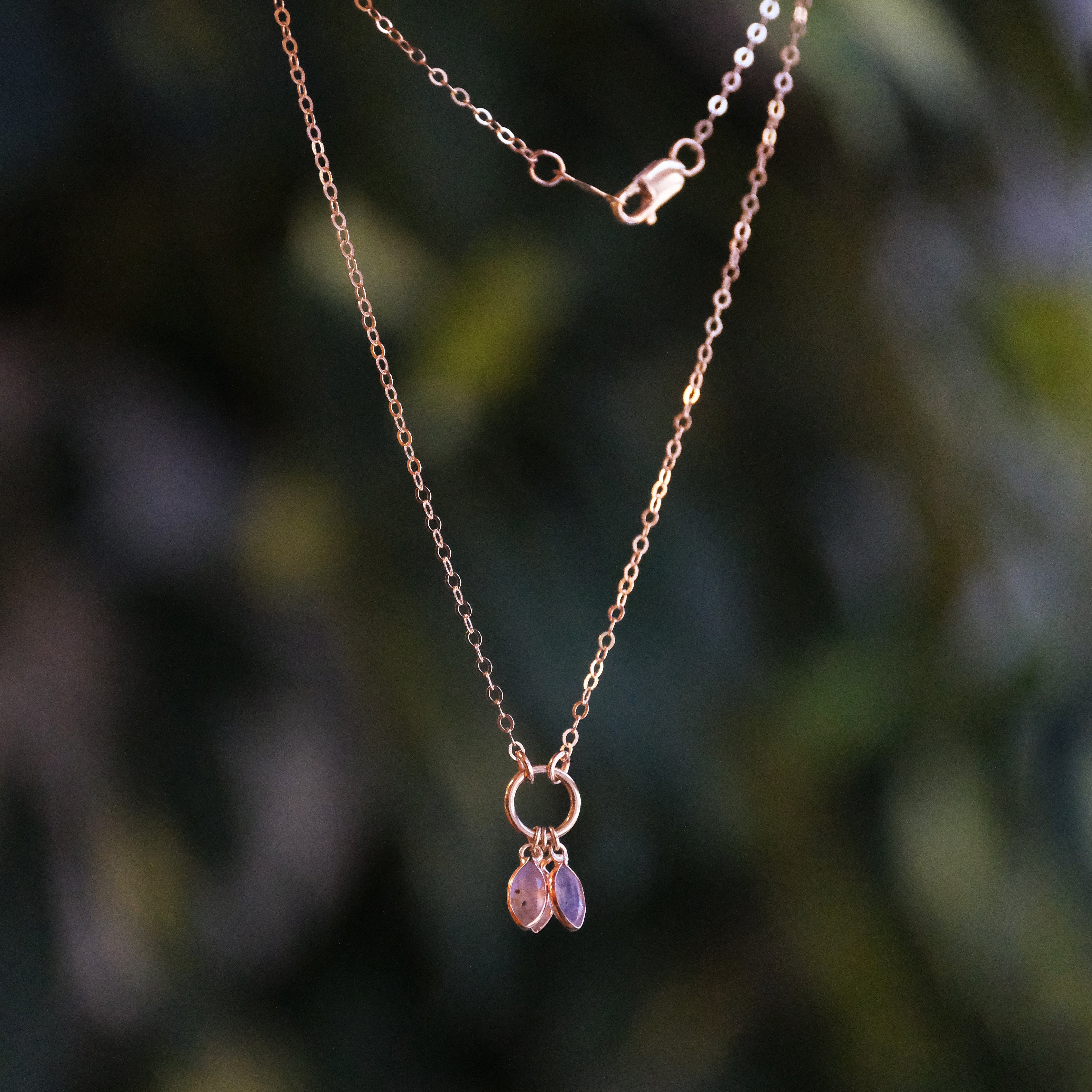 14k + Labradorite Petals Necklace