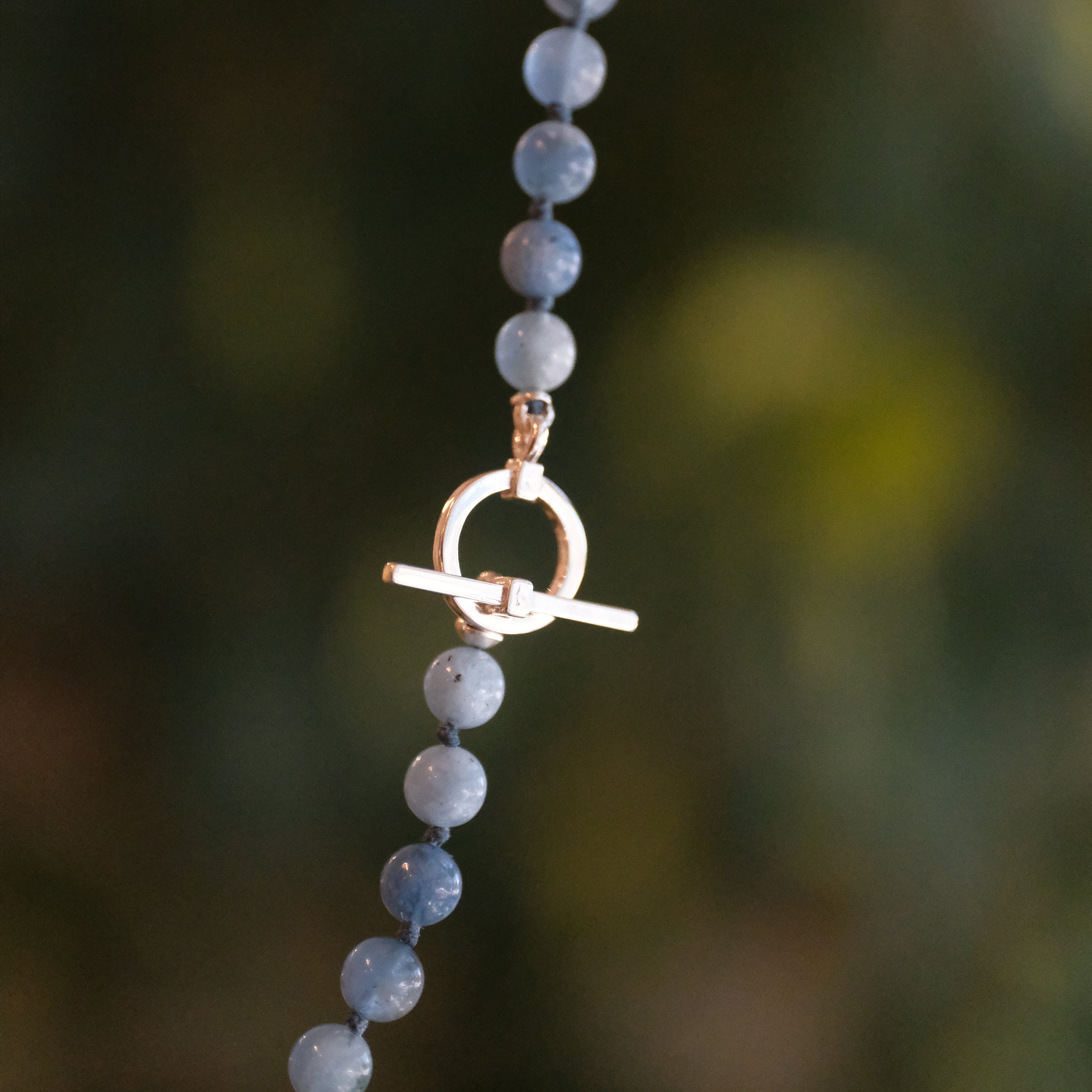 Aquamarine + Sterling Dion Necklace - One of a Kind