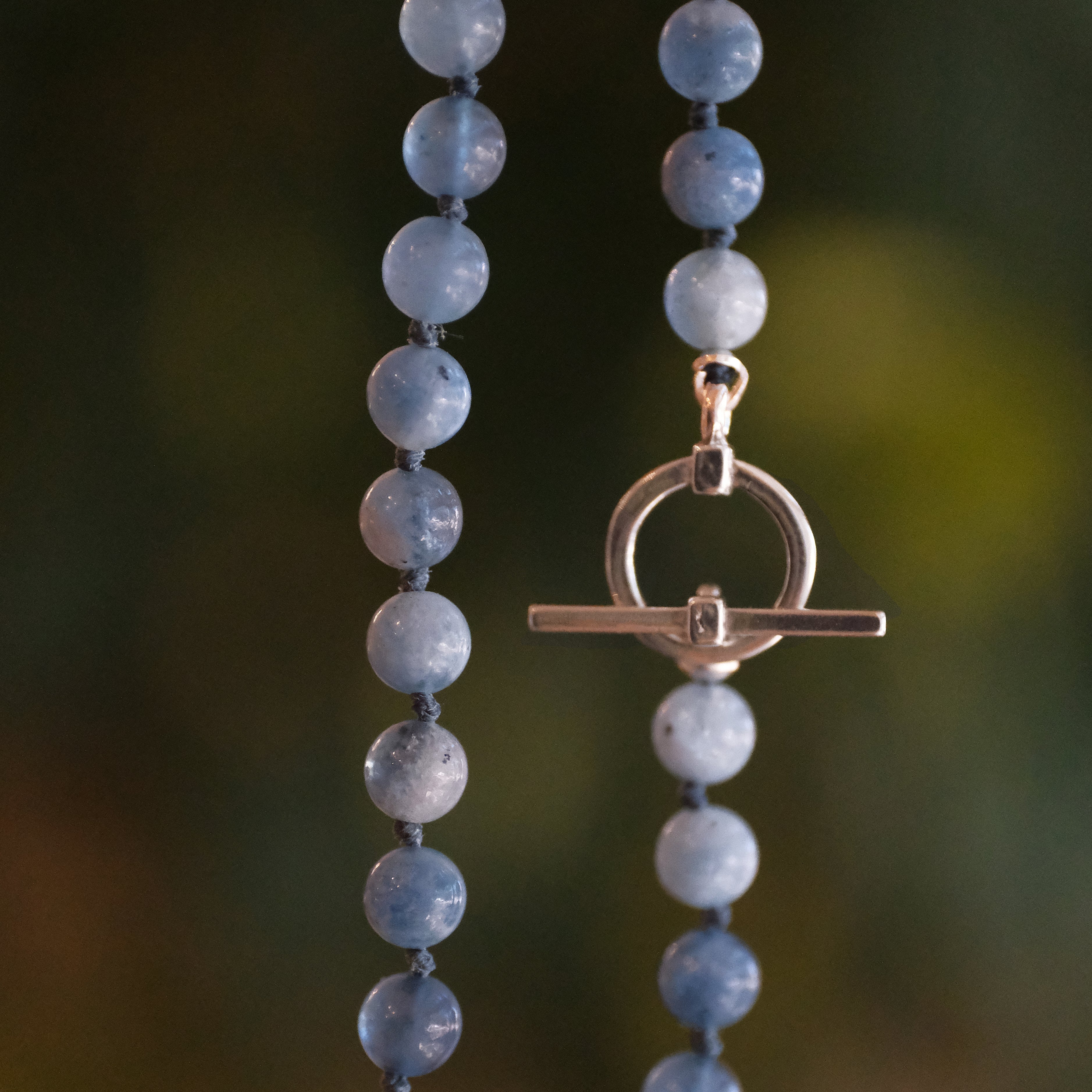 Aquamarine + Sterling Dion Necklace - One of a Kind