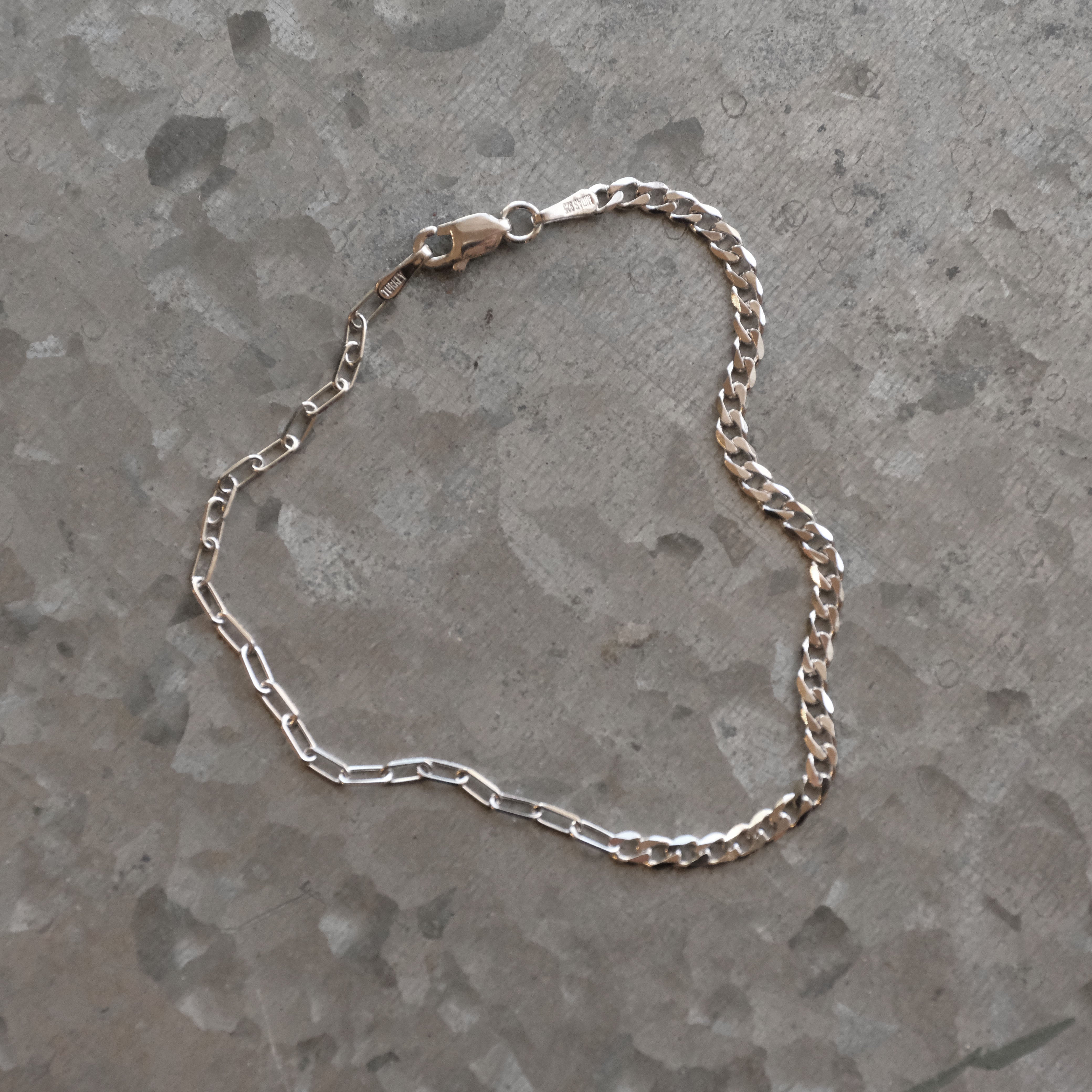 Sterling Duo Chain Bracelet