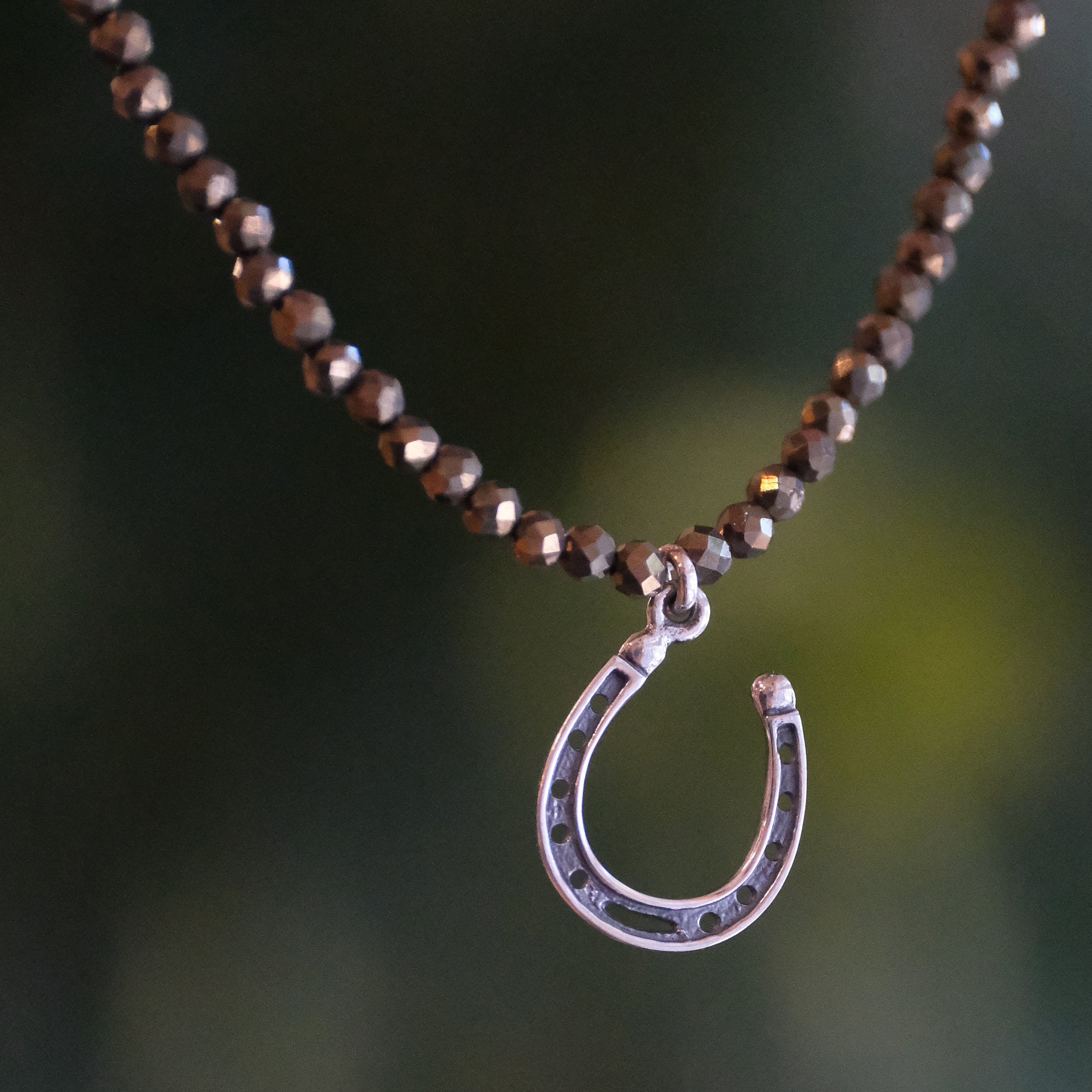 Pyrite + Sterling Good Luck Necklace
