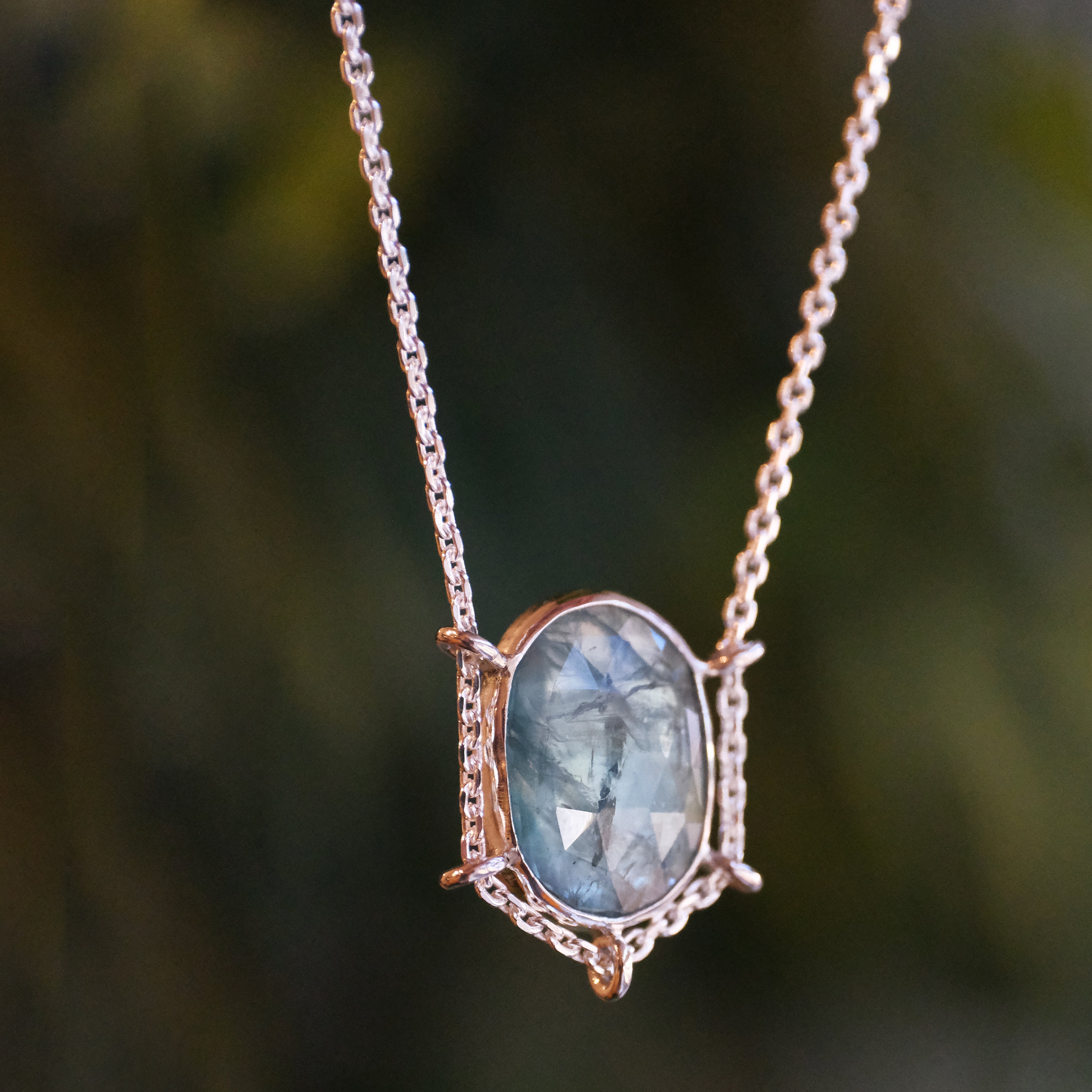 Aqua Kyanite Path Necklace - One of a Kind