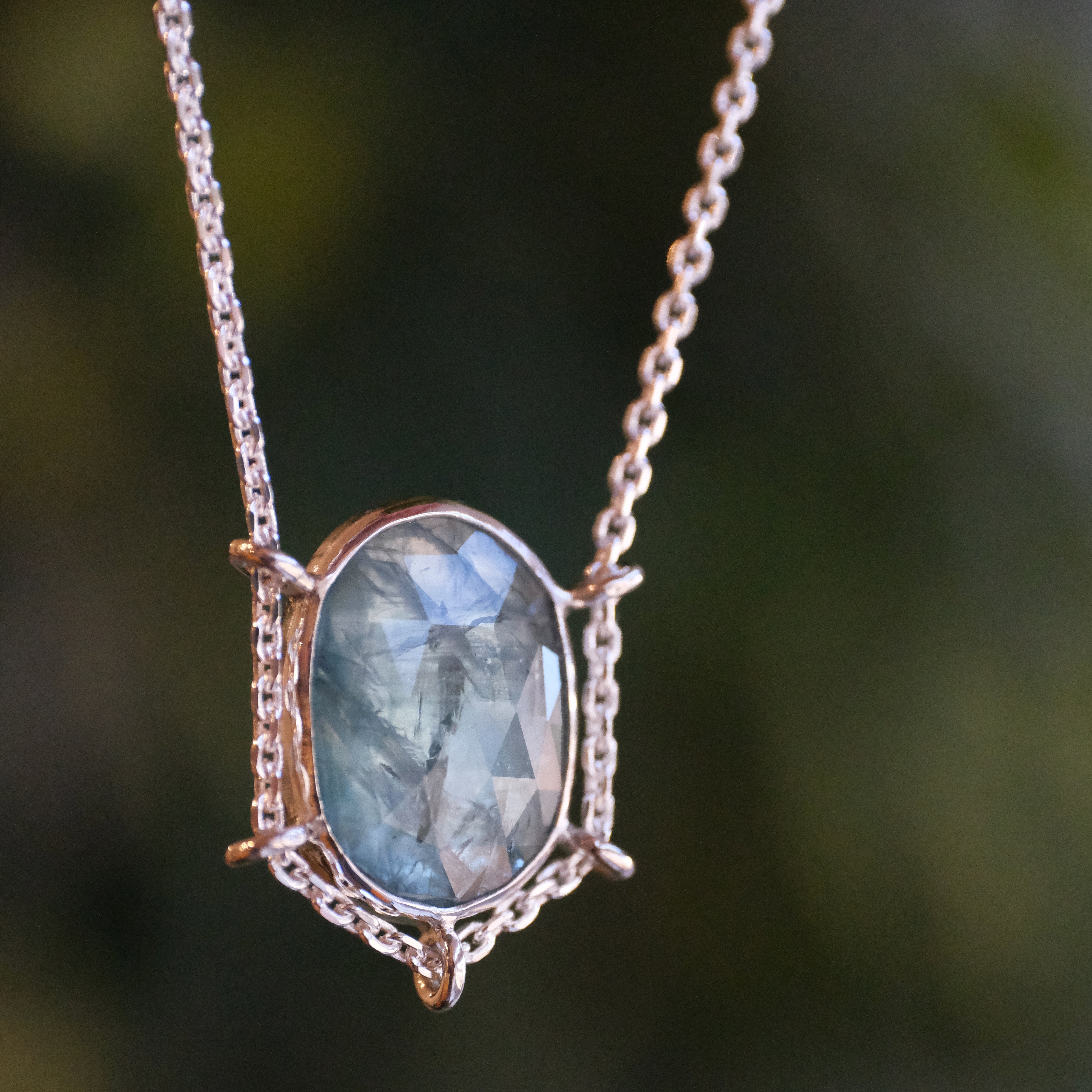 Aqua Kyanite Path Necklace - One of a Kind