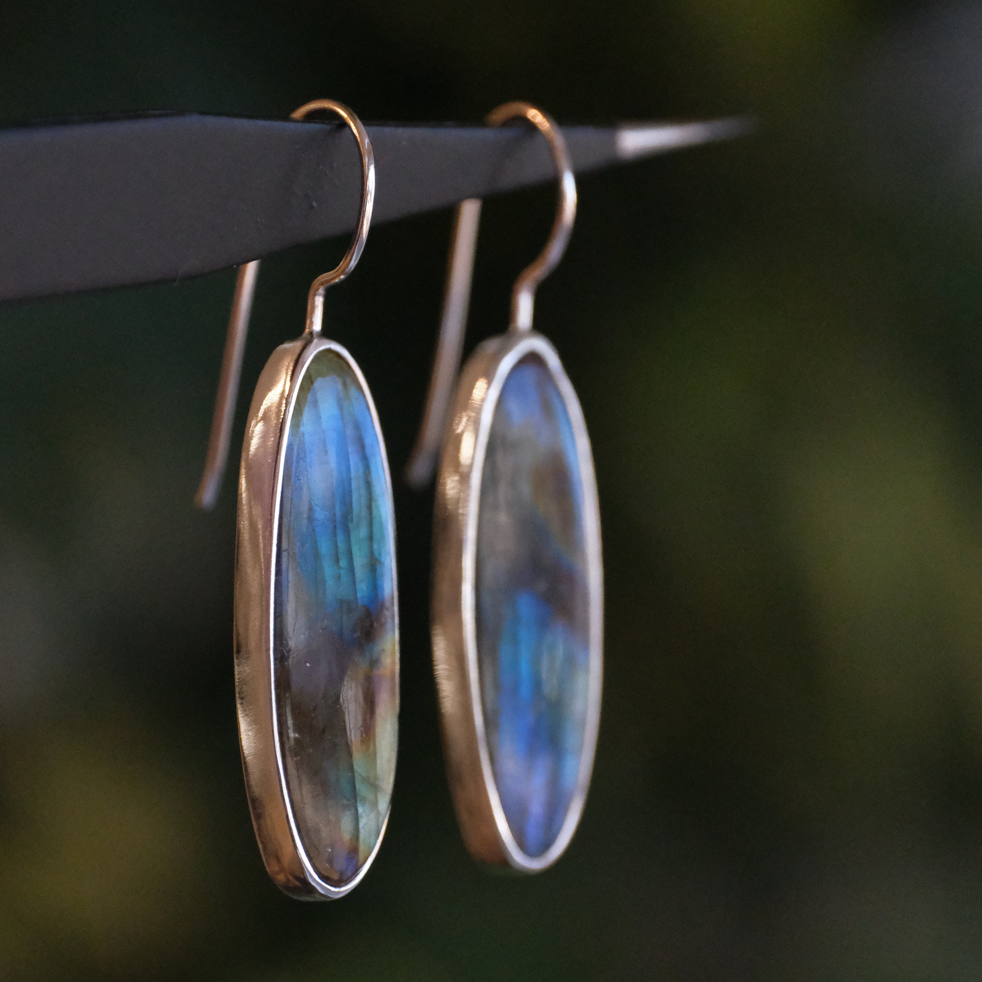 Labradorite Northern Lights Earrings - One of a Kind