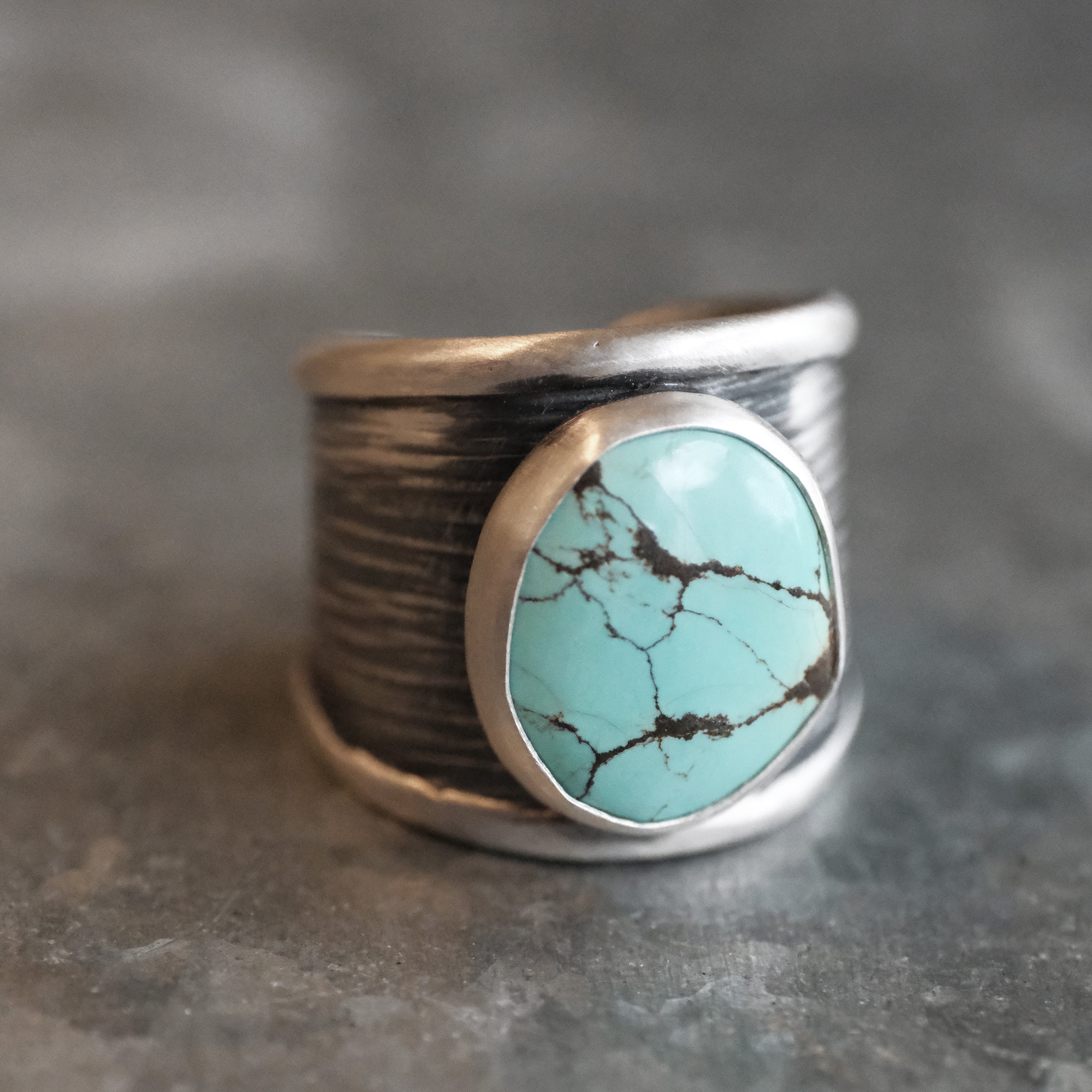 Sterling + Turquoise Winslow Ring (Adjustable) - One of a Kind