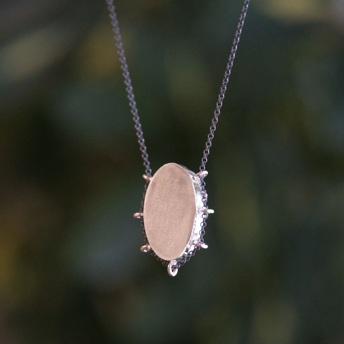 Sterling + Pyrite Path Necklace - One of a Kind