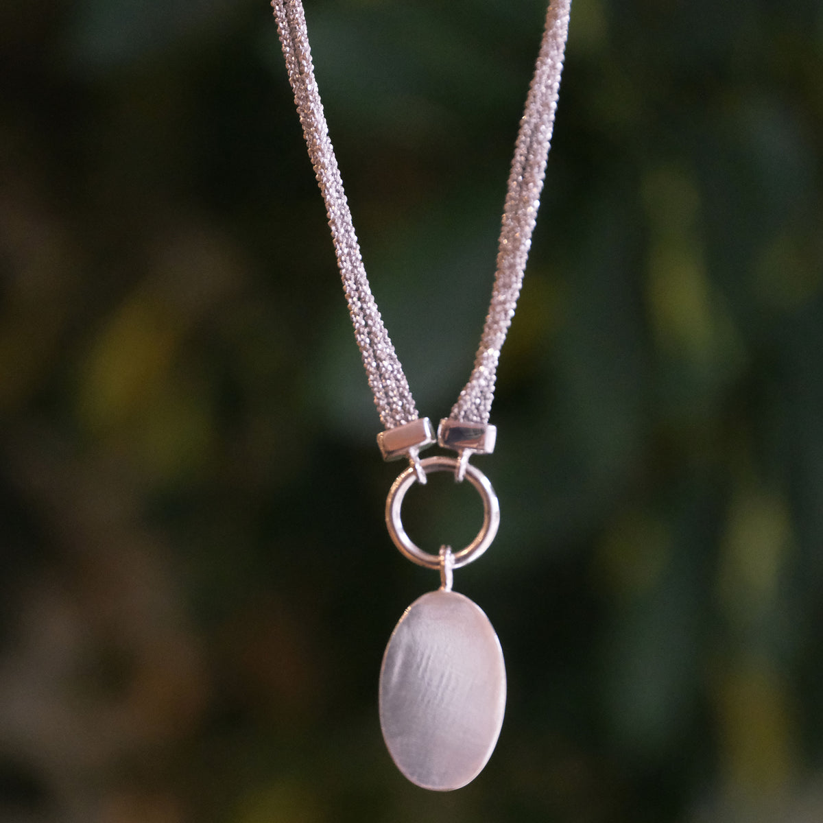 Pyrite + Sterling Malta Necklace - One of a Kind