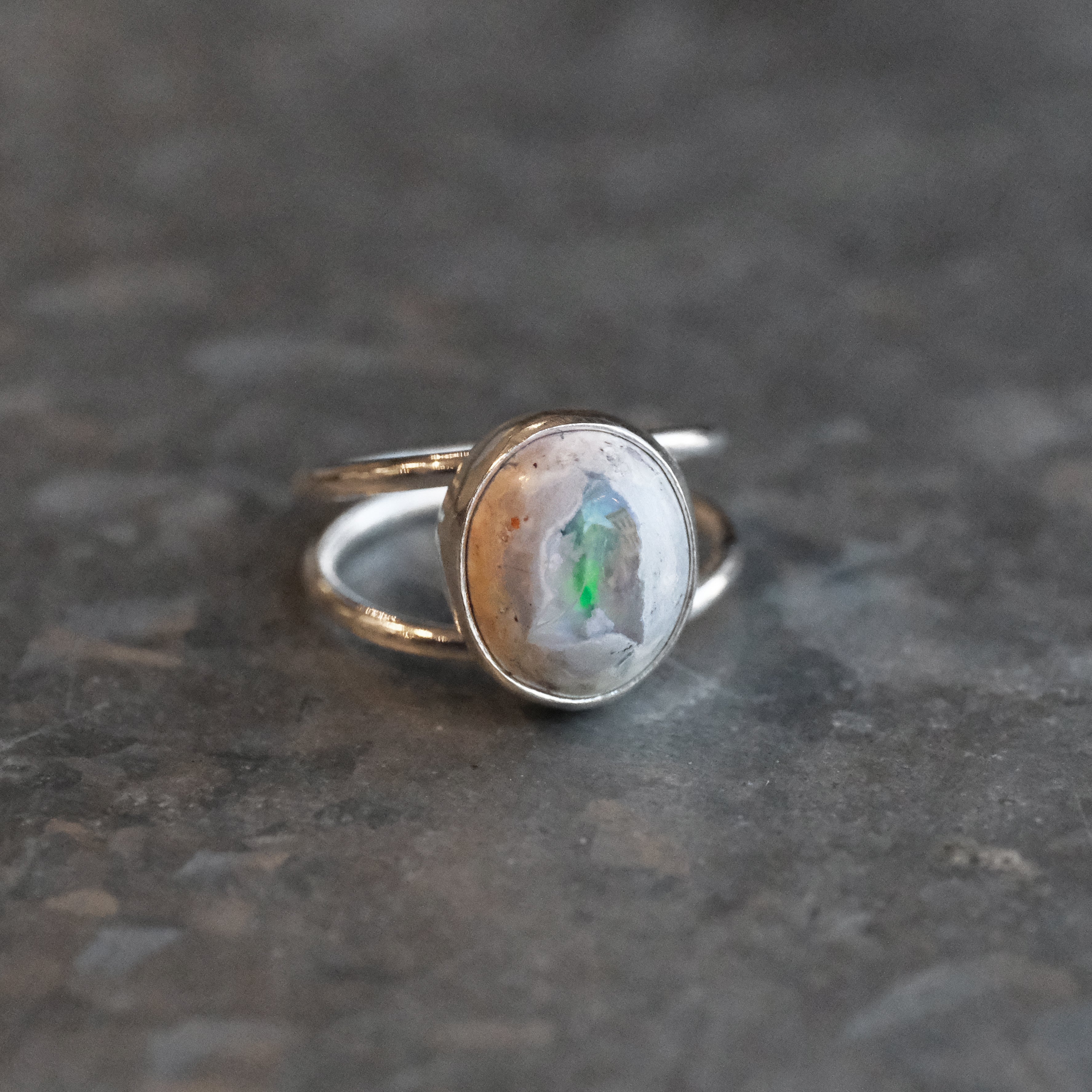 Jelly Opal Solo Ring (Size 6) - One of a Kind