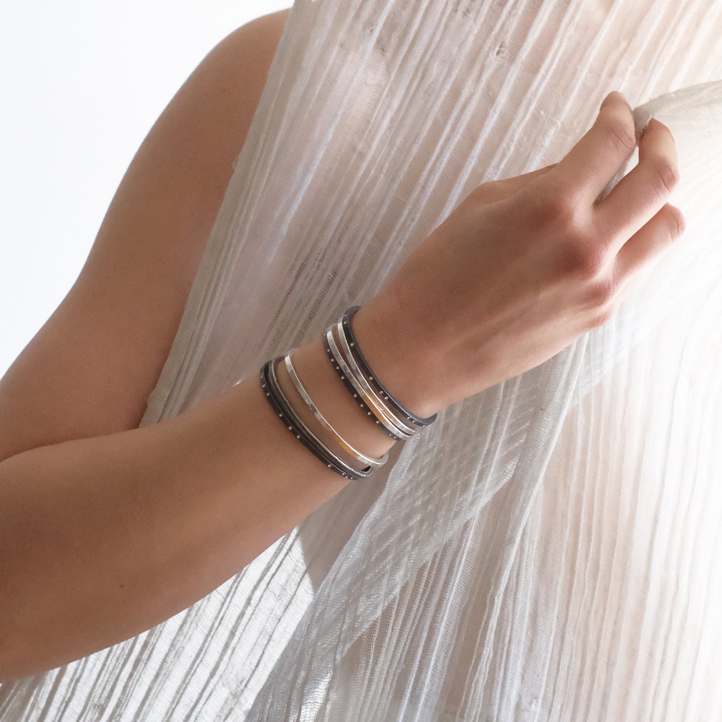 Textured Sterling Cuff