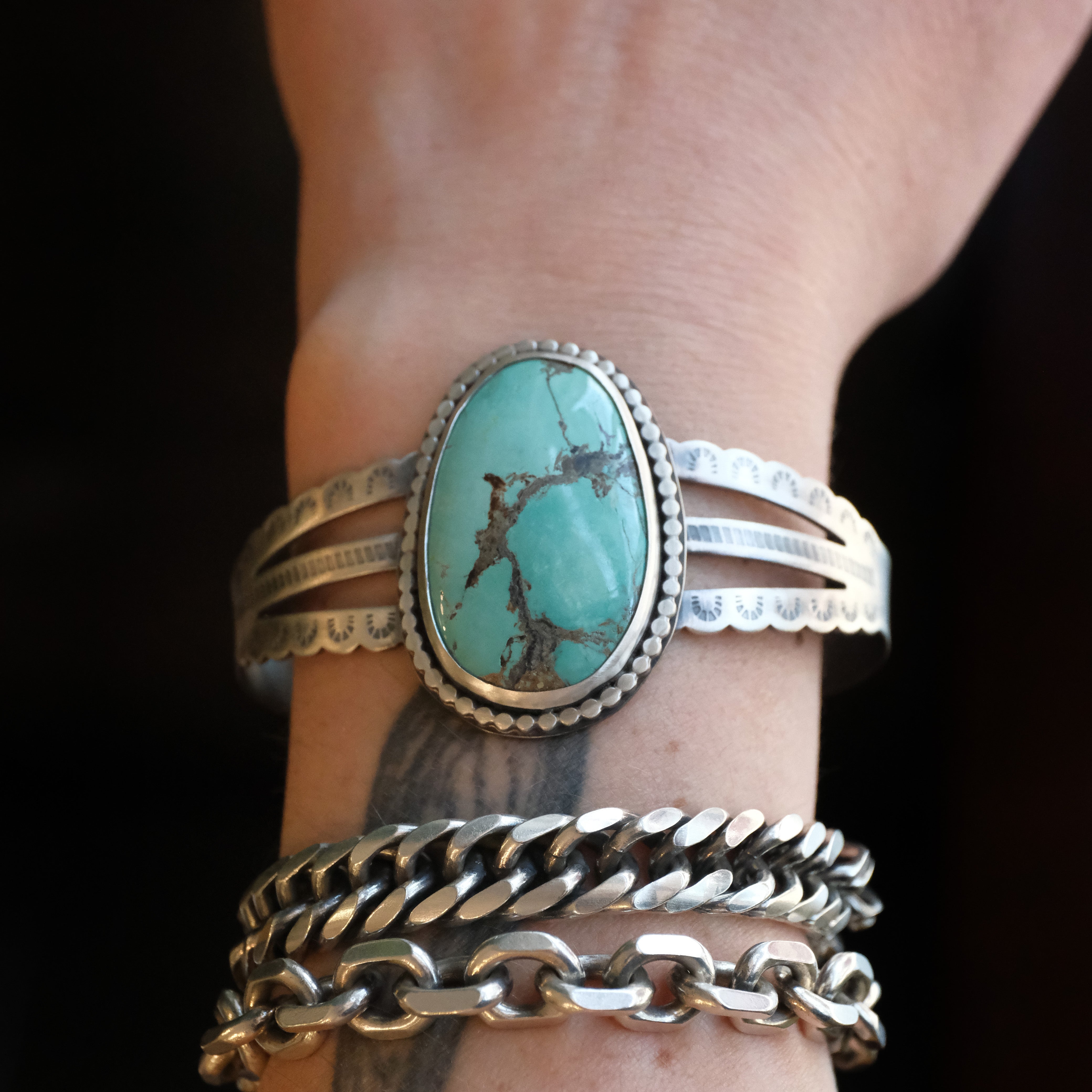 Tonopah Turquoise Cuff - One of a Kind