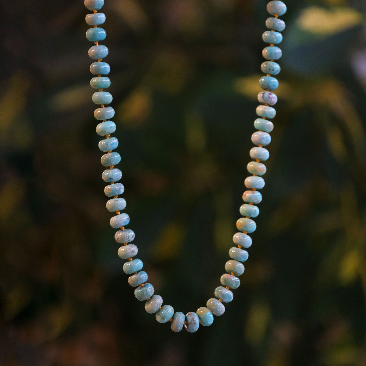Knotted Mexican Turquoise Candy Necklace - One of a Kind