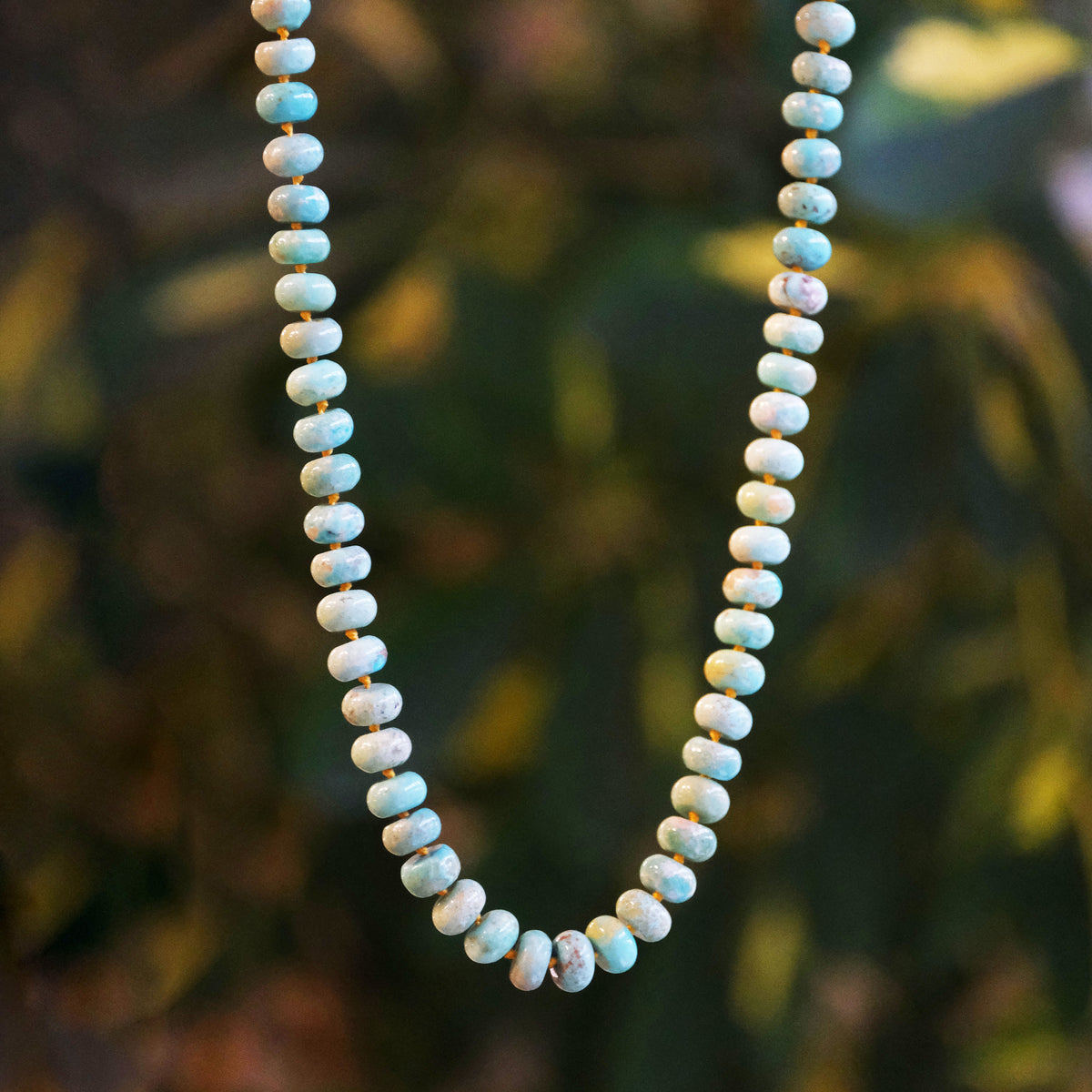 Knotted Mexican Turquoise Candy Necklace - One of a Kind