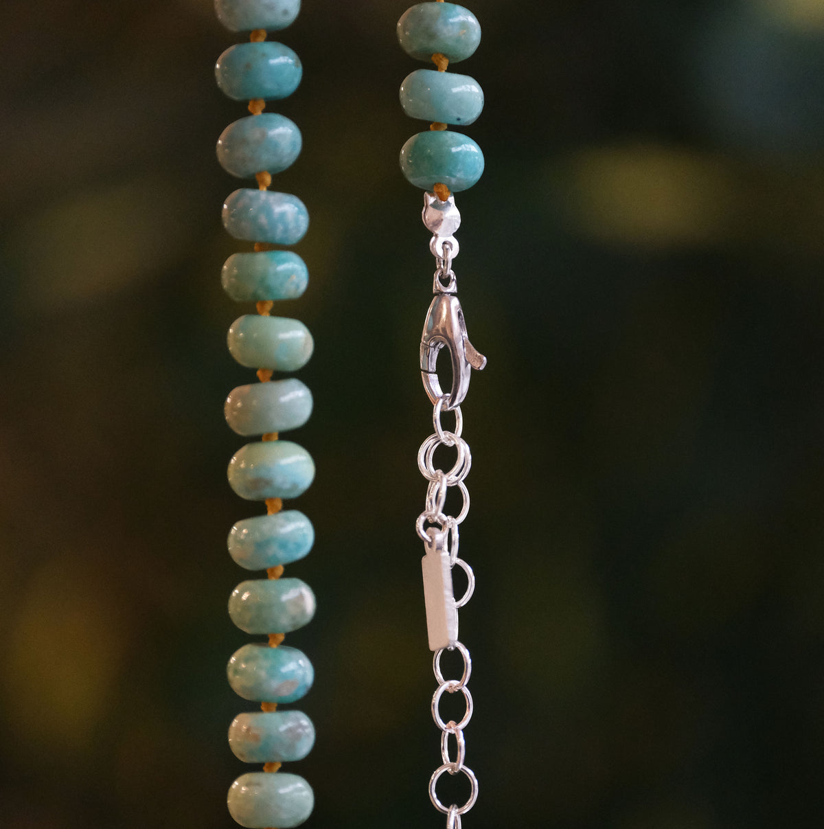 Knotted Mexican Turquoise Candy Necklace - One of a Kind