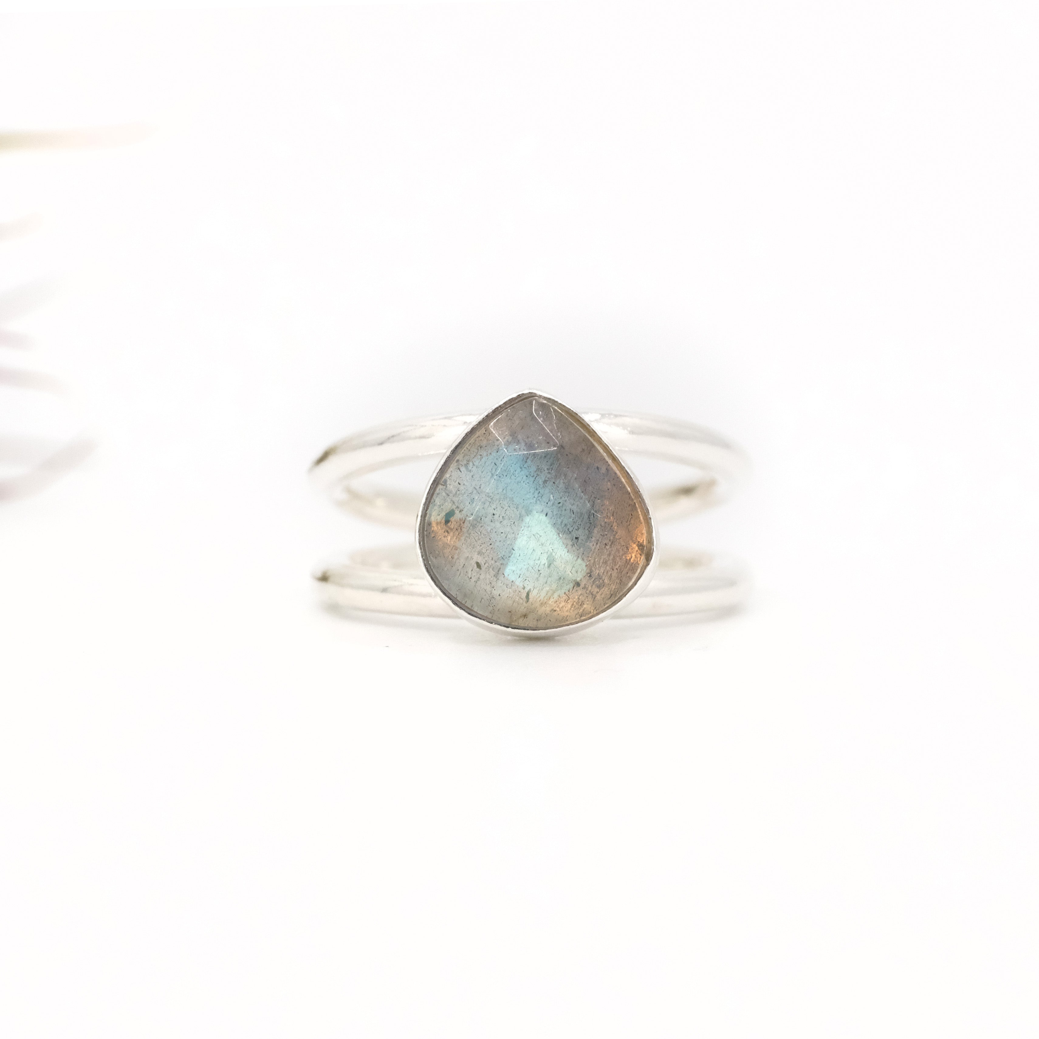 Labradorite Pyrus Ring (Size 6) - One of a Kind