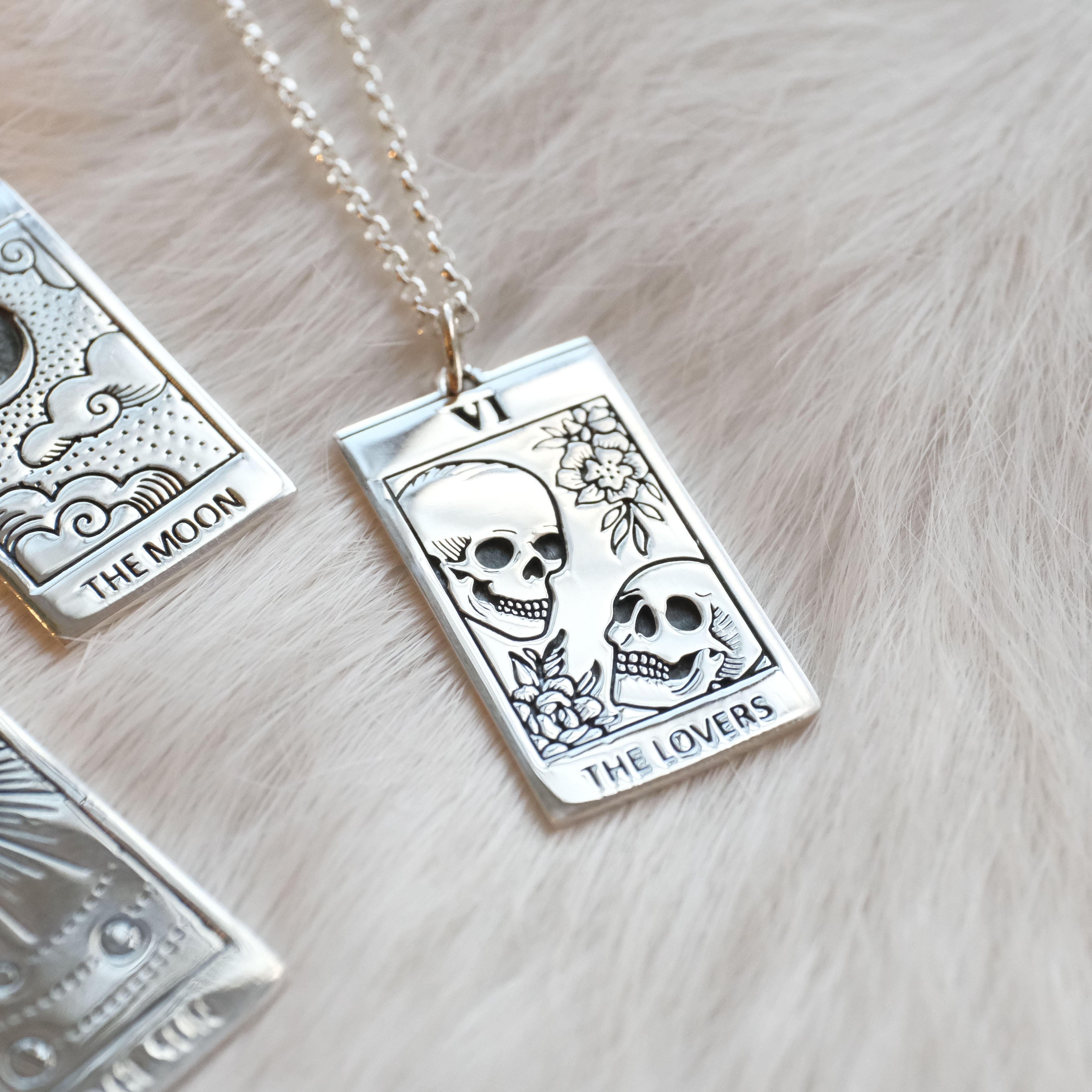 The Lovers Sterling Tarot Necklace