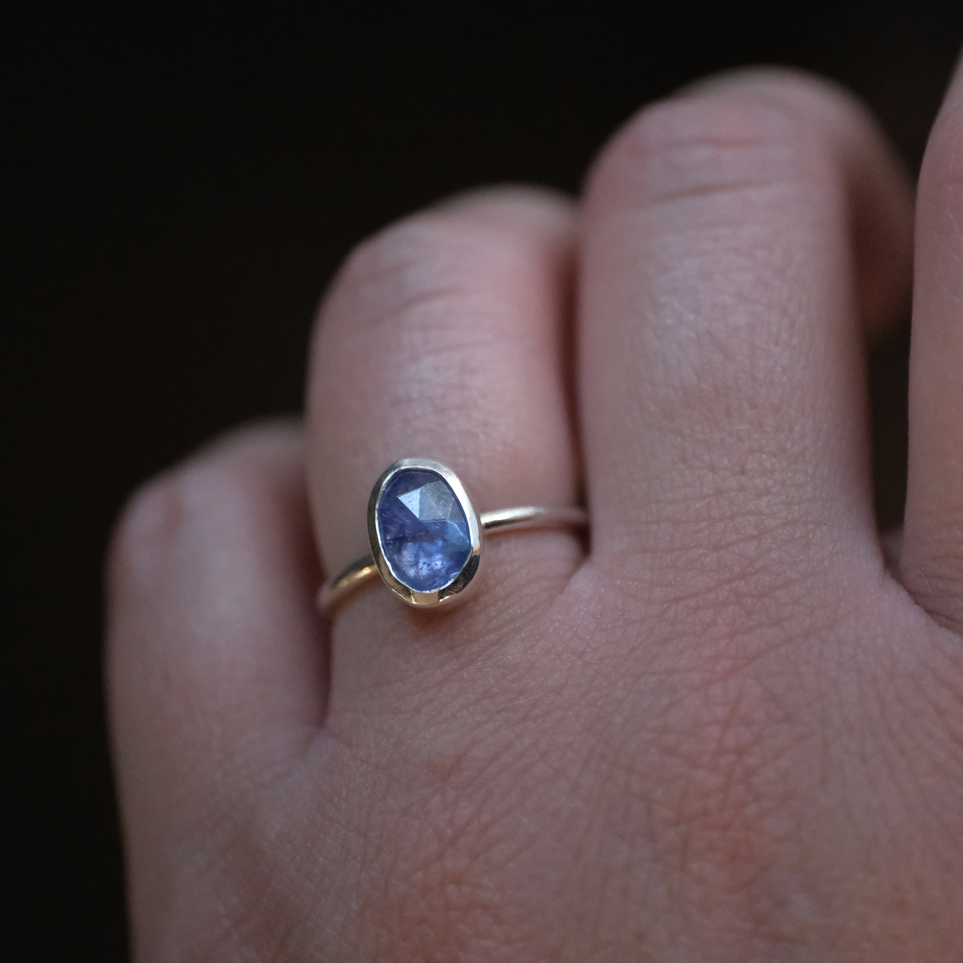 Teeny Tanzanite Chiquito Ring (Size 6) - One of a Kind