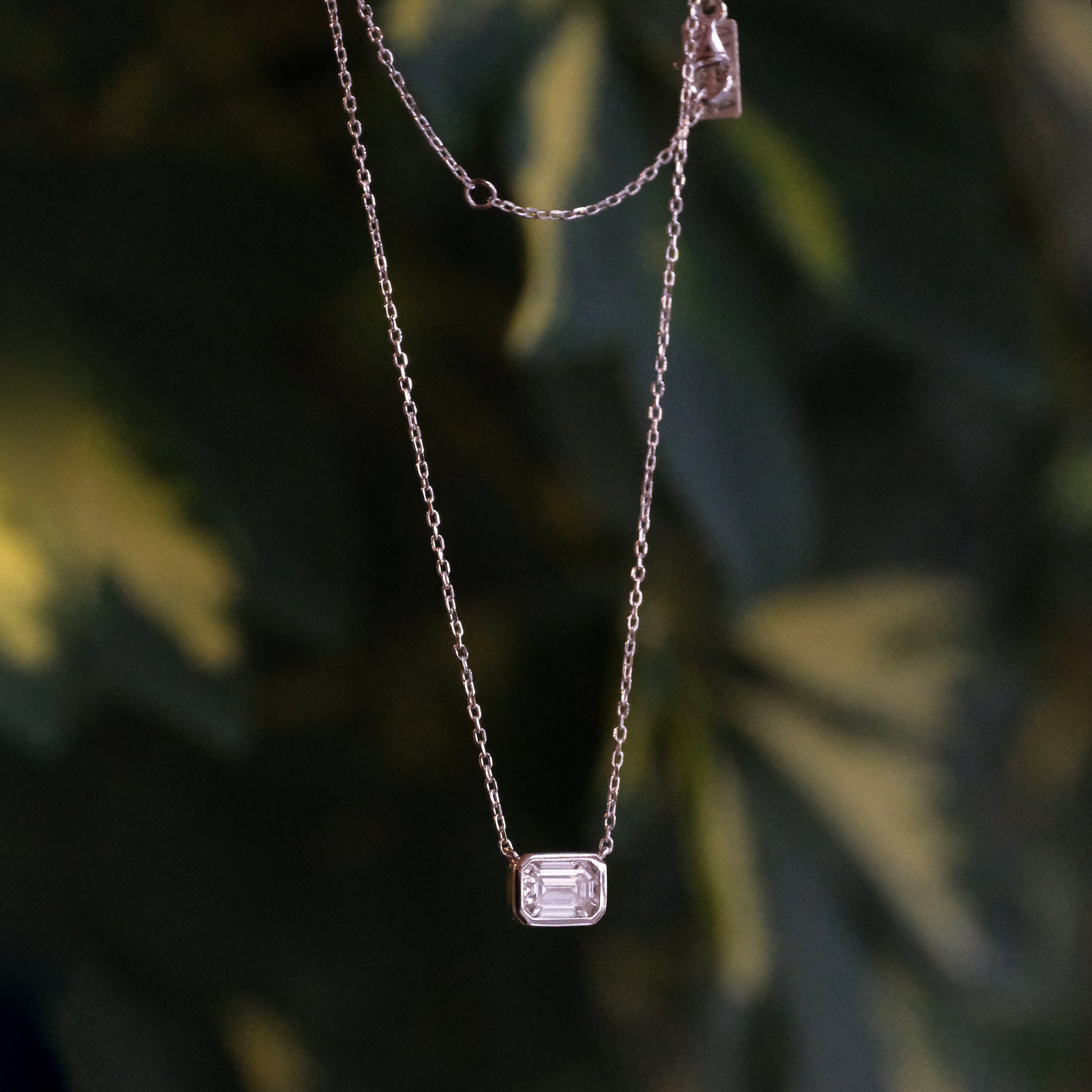 Sterling + Moissanite Wythe Necklace