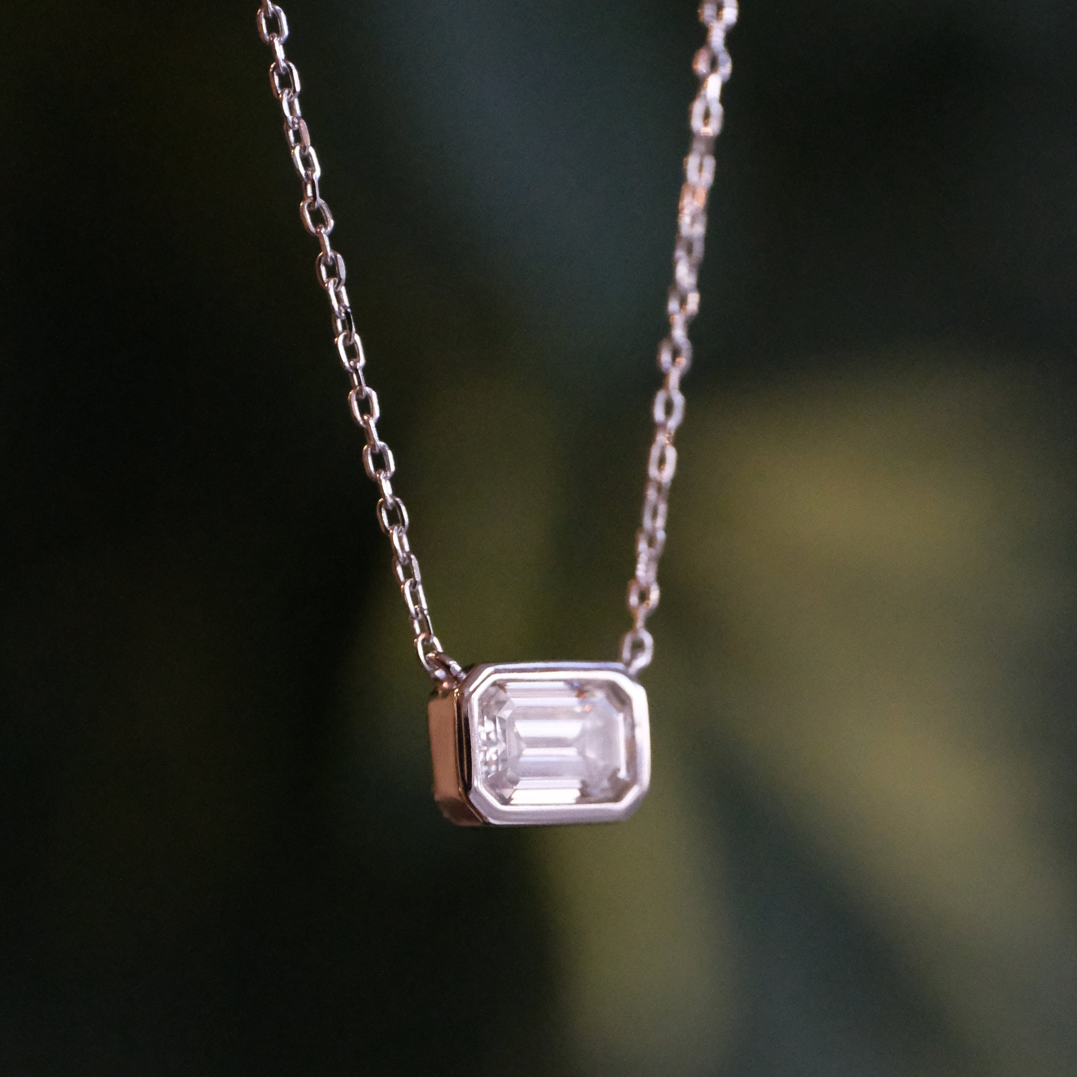 Sterling + Moissanite Wythe Necklace