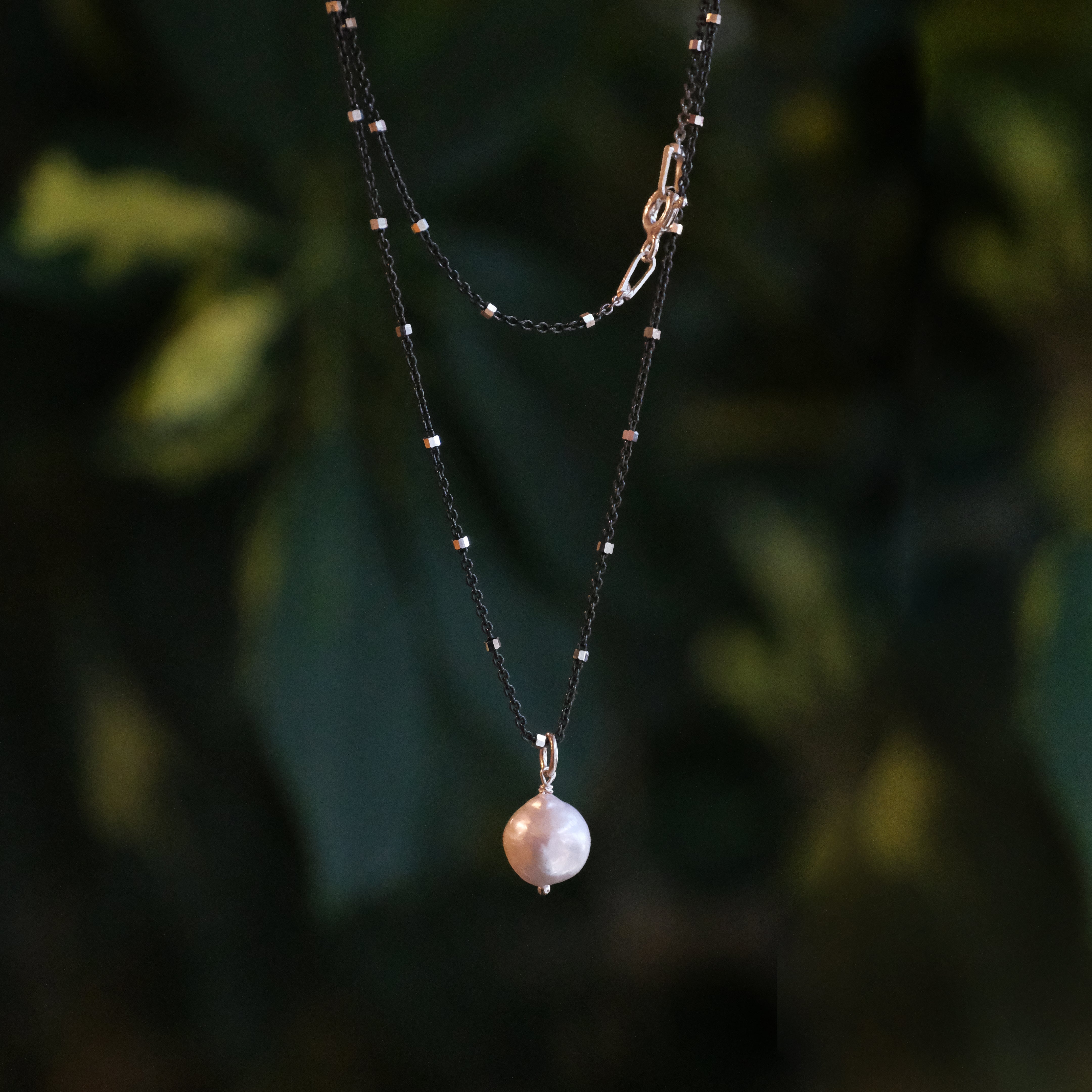 A Pearl for a Pet Sterling Necklace