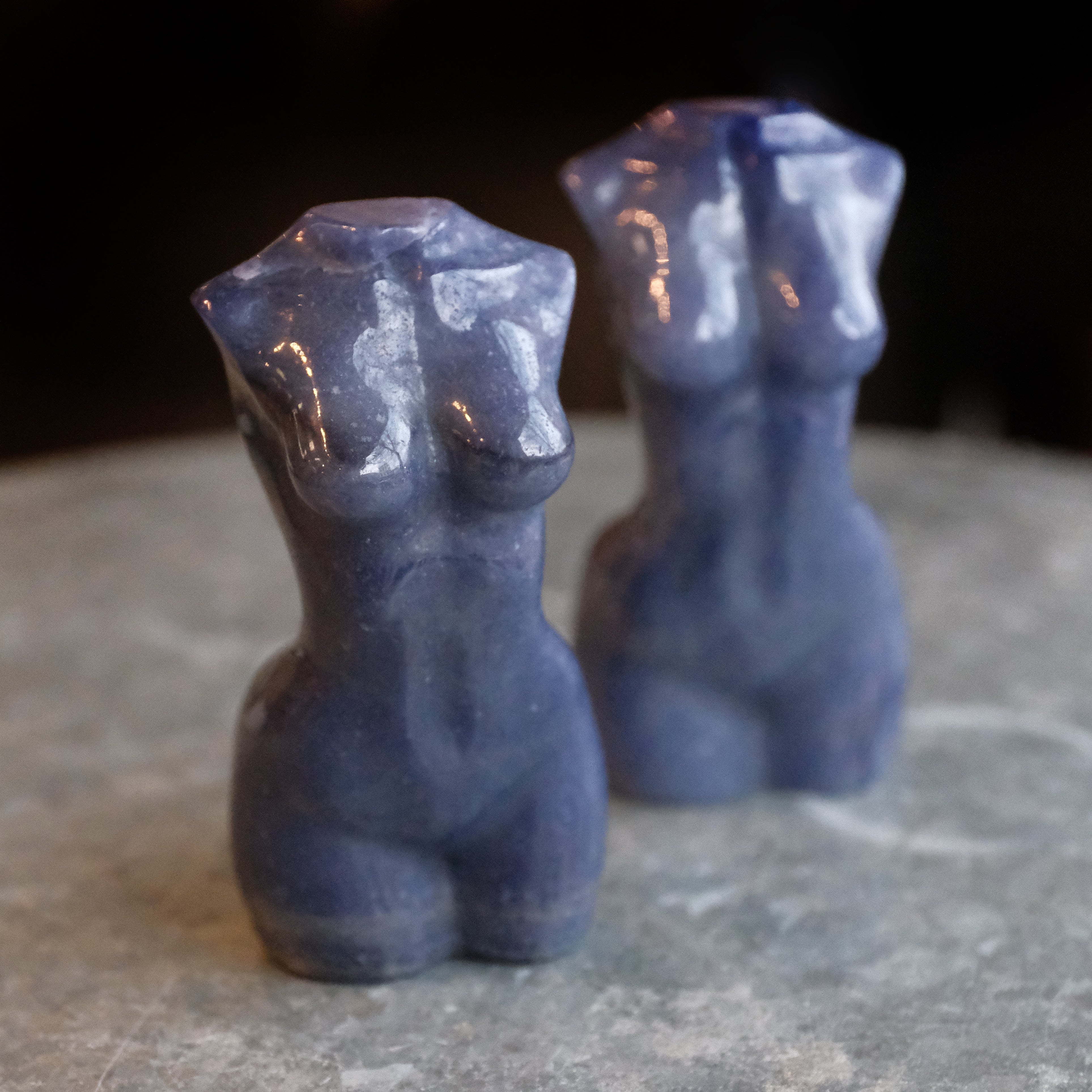 Hand Carved Blue Aventurine Body