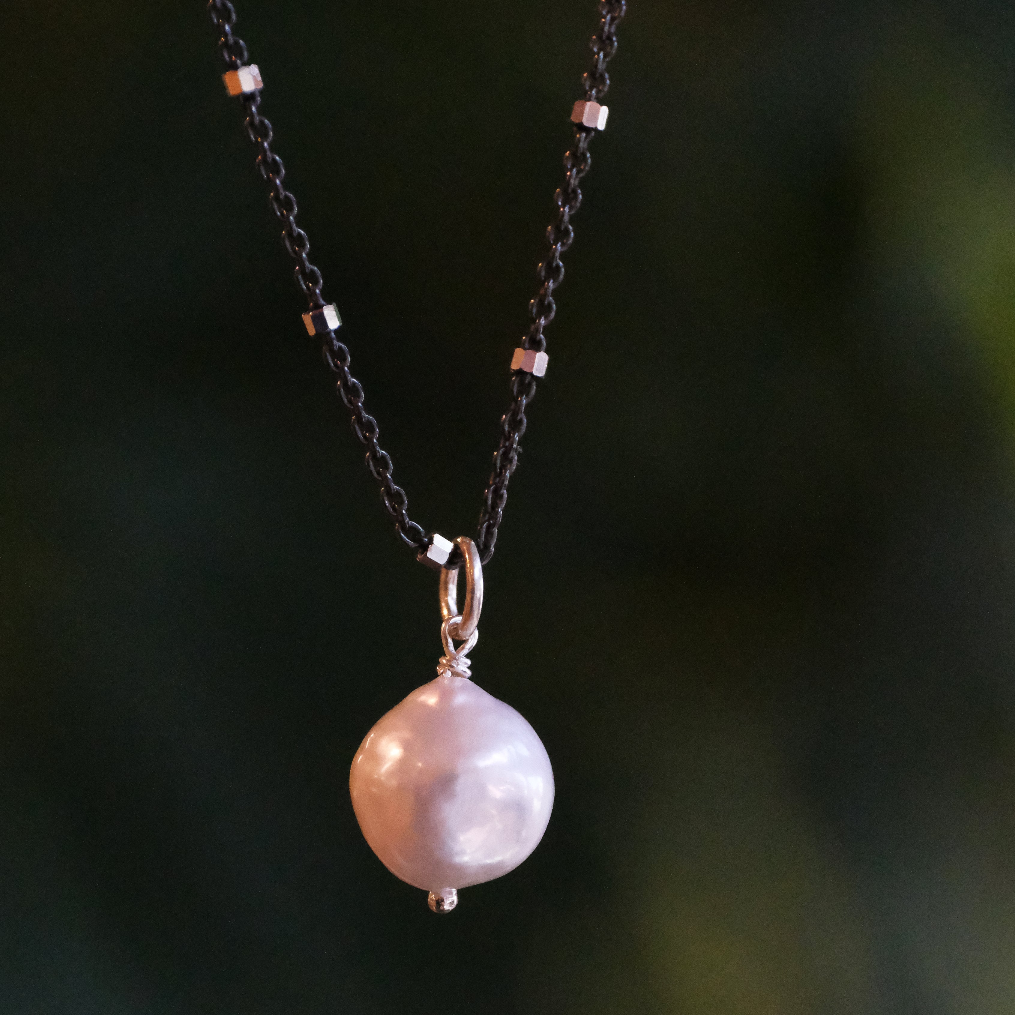 A Pearl for a Pet Sterling Necklace